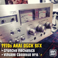 1970s AKAI Cassette Deck Sound Effects - Lofi Andy