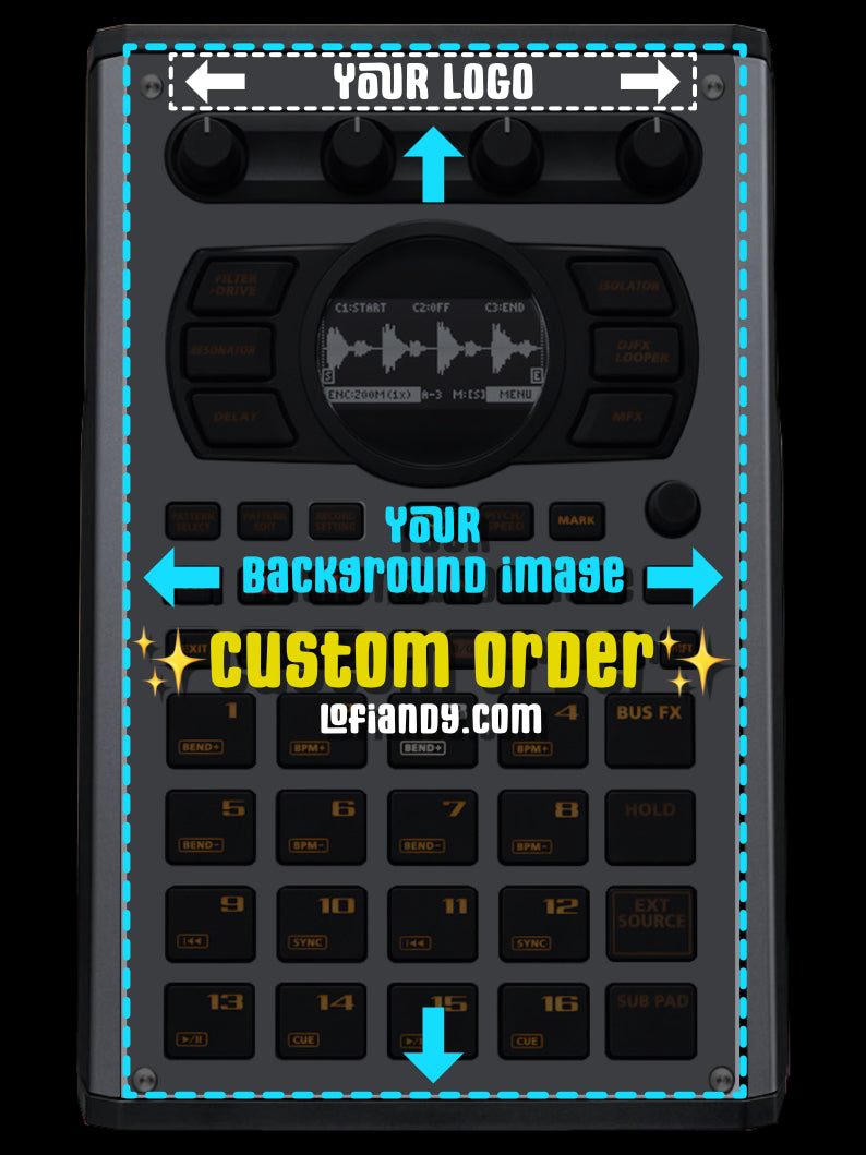 Custom Skin for Roland SP-404 MKII sampler - by LofiAndy