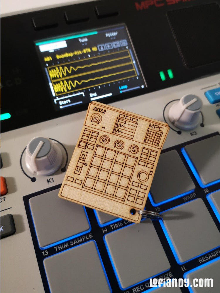 MPC Sample Wooden Keychain