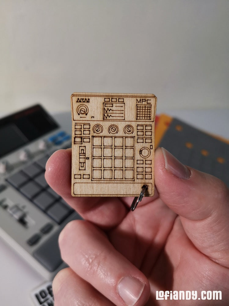 MPC Sample Wooden Keychain