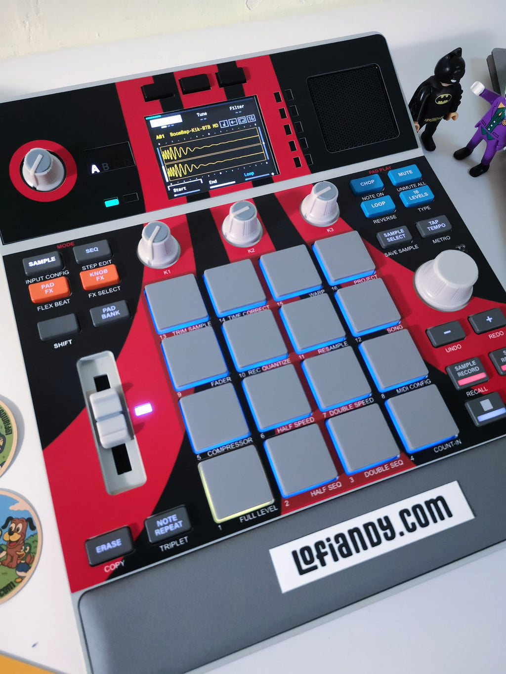 ATARI 02 (black) - AKAI MPC Sample Skin - Lofi Andy