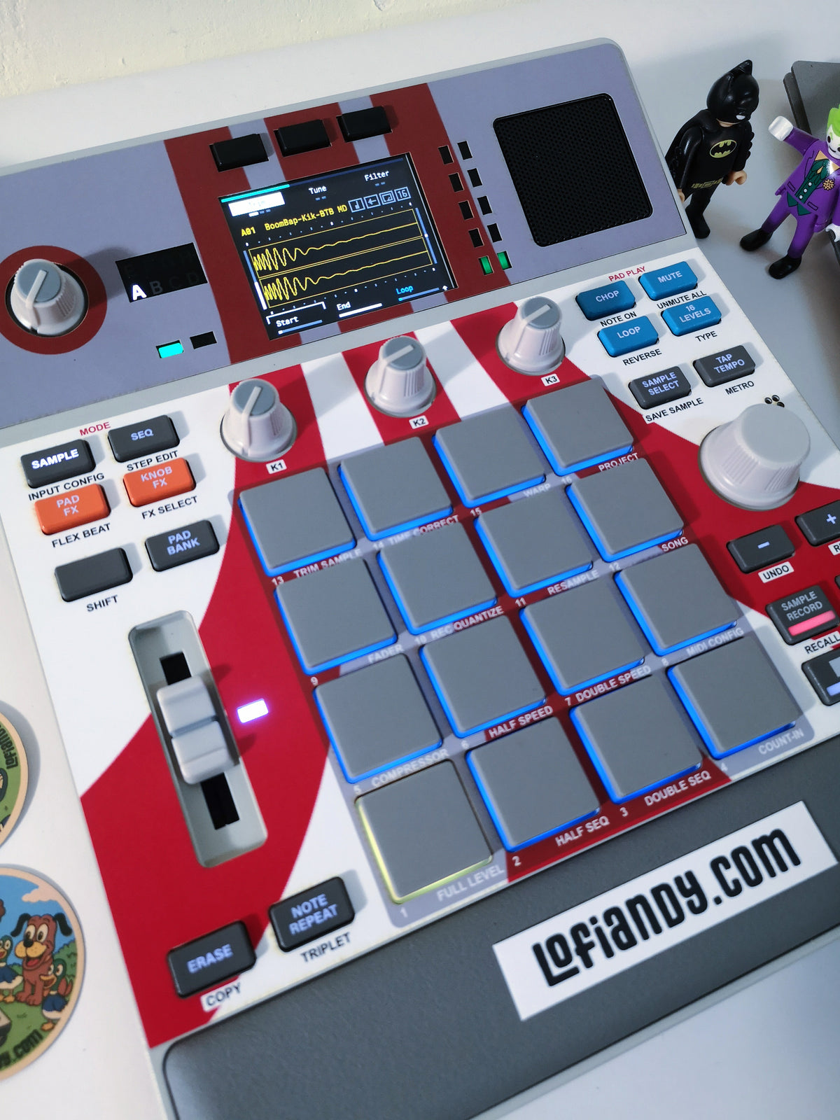ATARI 01 (white) - AKAI MPC Sample Skin - Lofi Andy