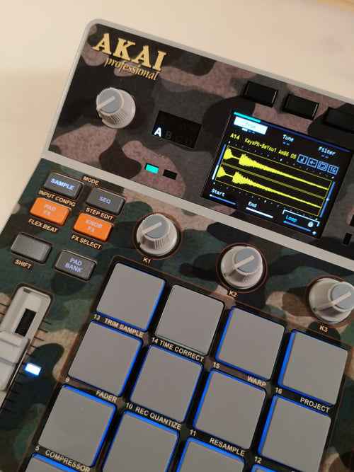 Camouflage Green - AKAI MPC Sample Skin - Lofi Andy