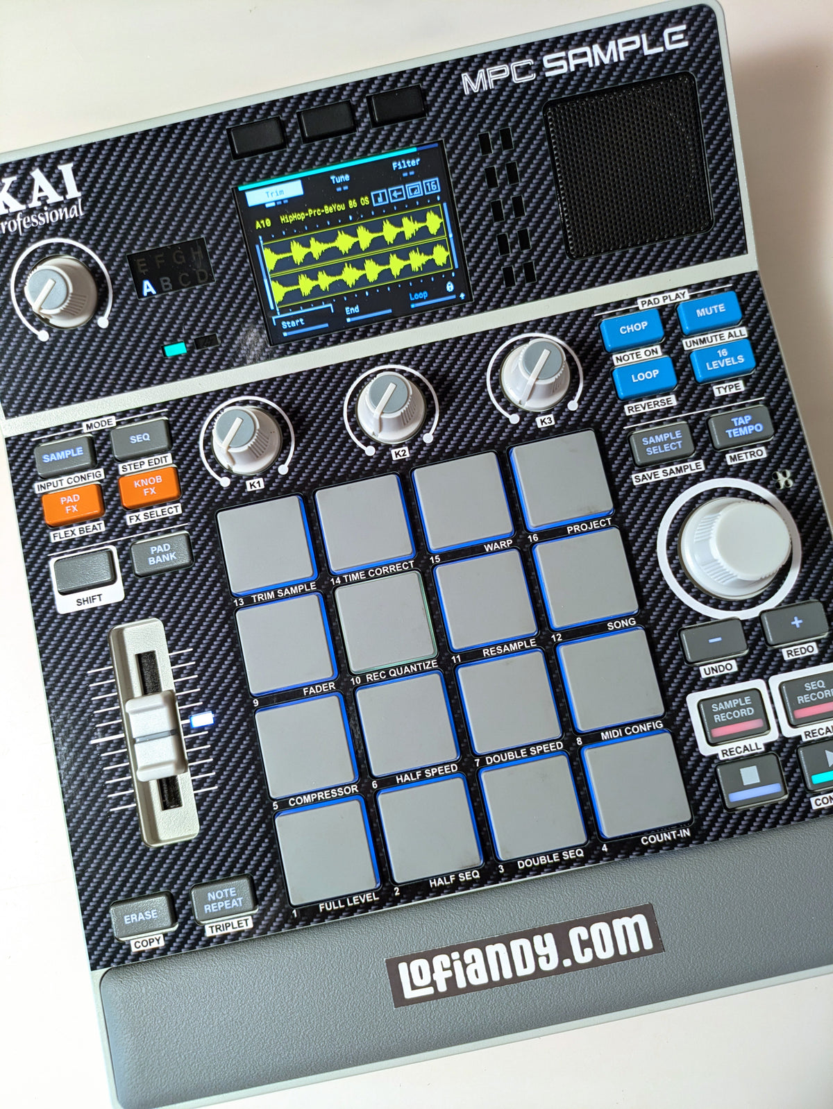 Carbon Fiber - AKAI MPC Sample Skin