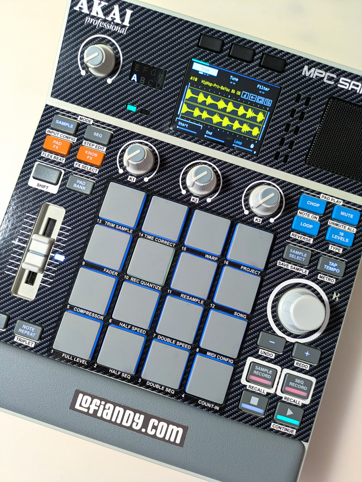 Carbon Fiber - AKAI MPC Sample Skin