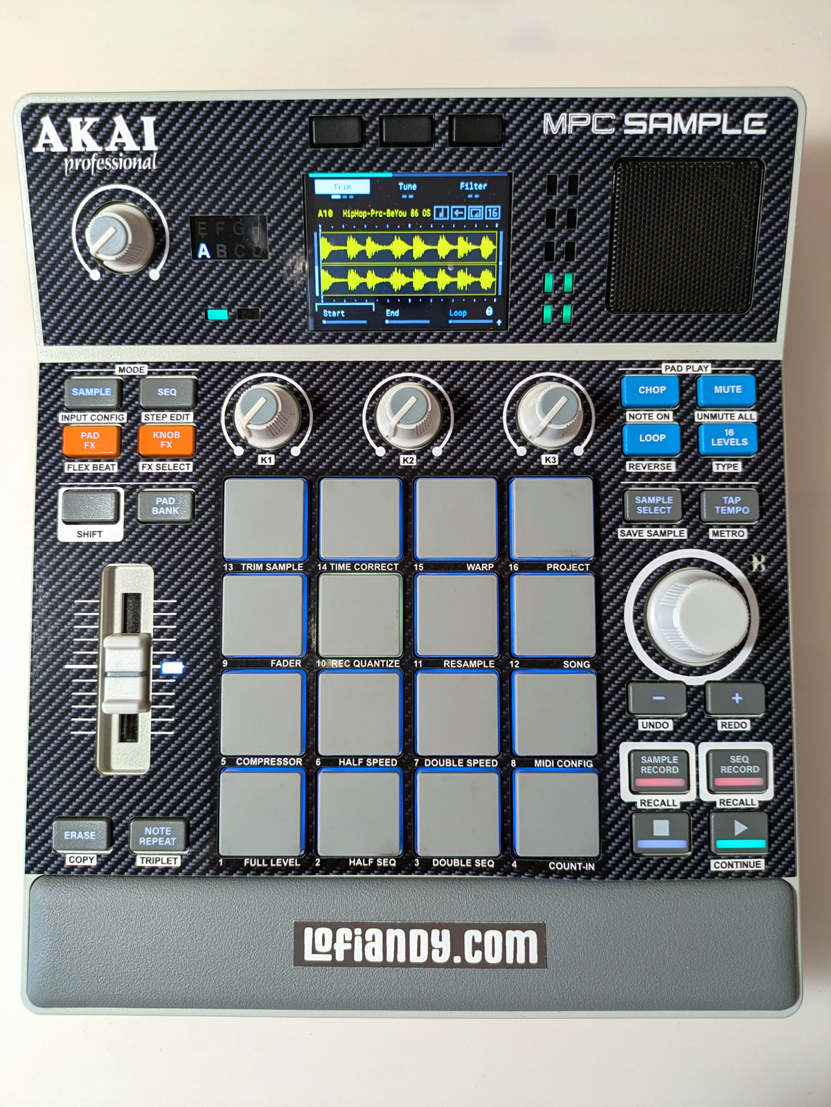 Carbon Fiber - AKAI MPC Sample Skin