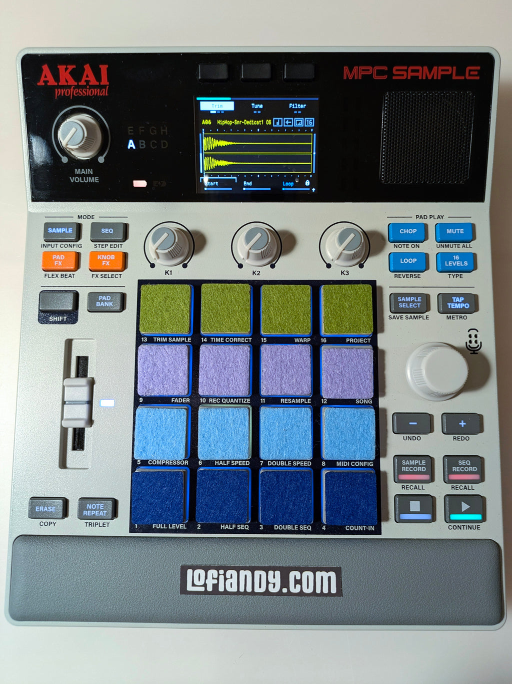 MPC Sample Colored  Felt Pads