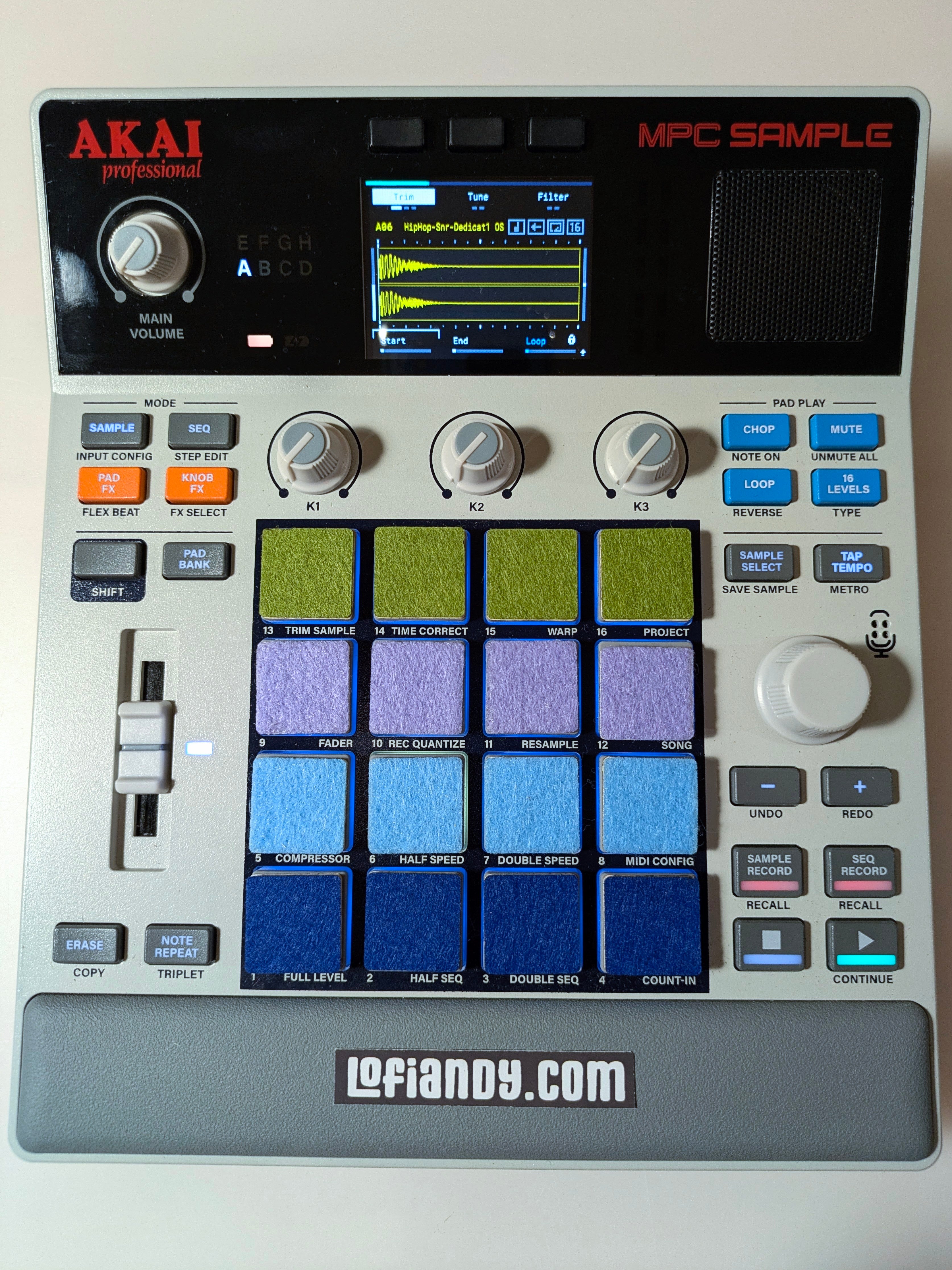 MPC Sample Colored  Felt Pads