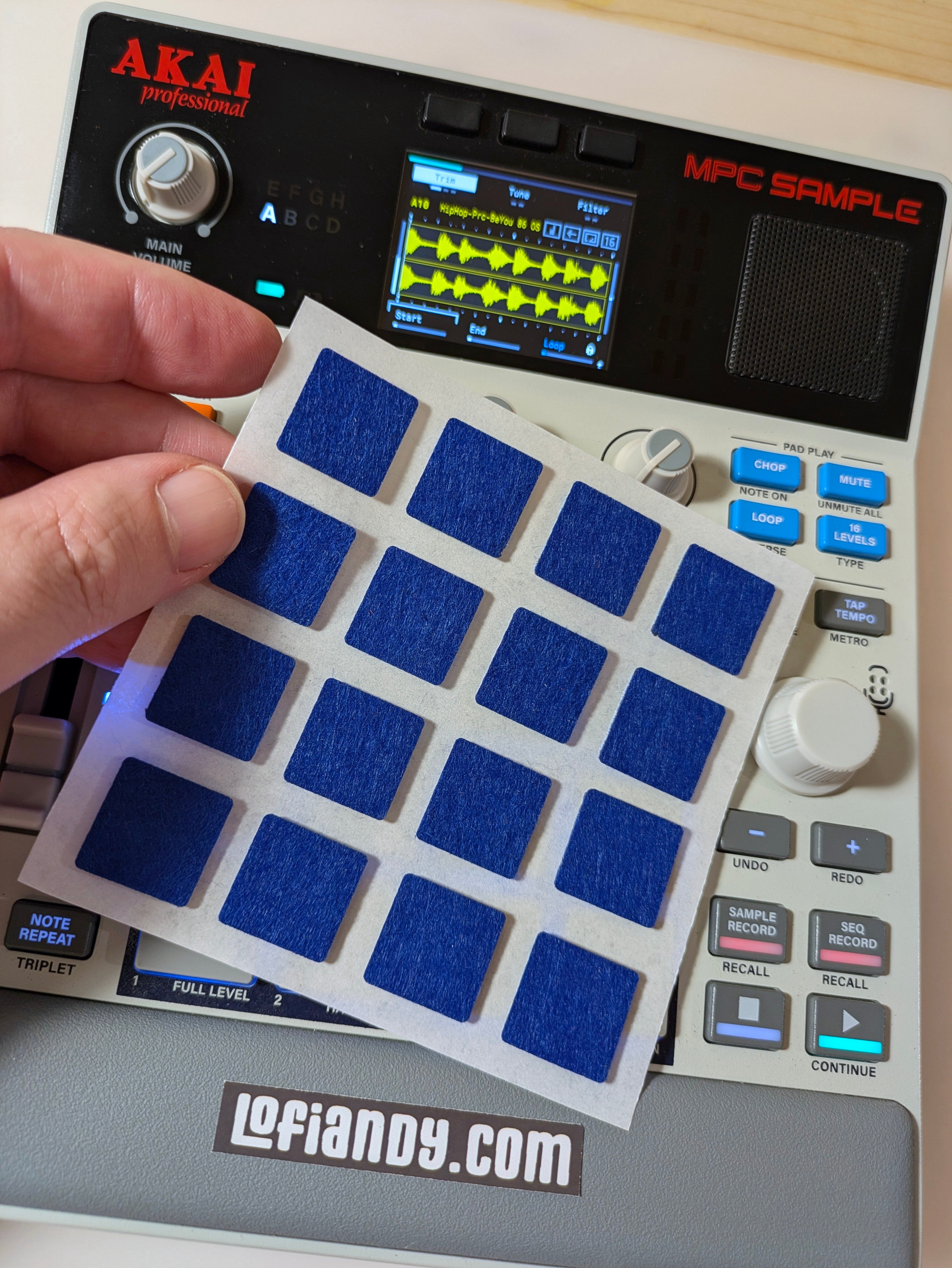MPC Sample Colored  Felt Pads