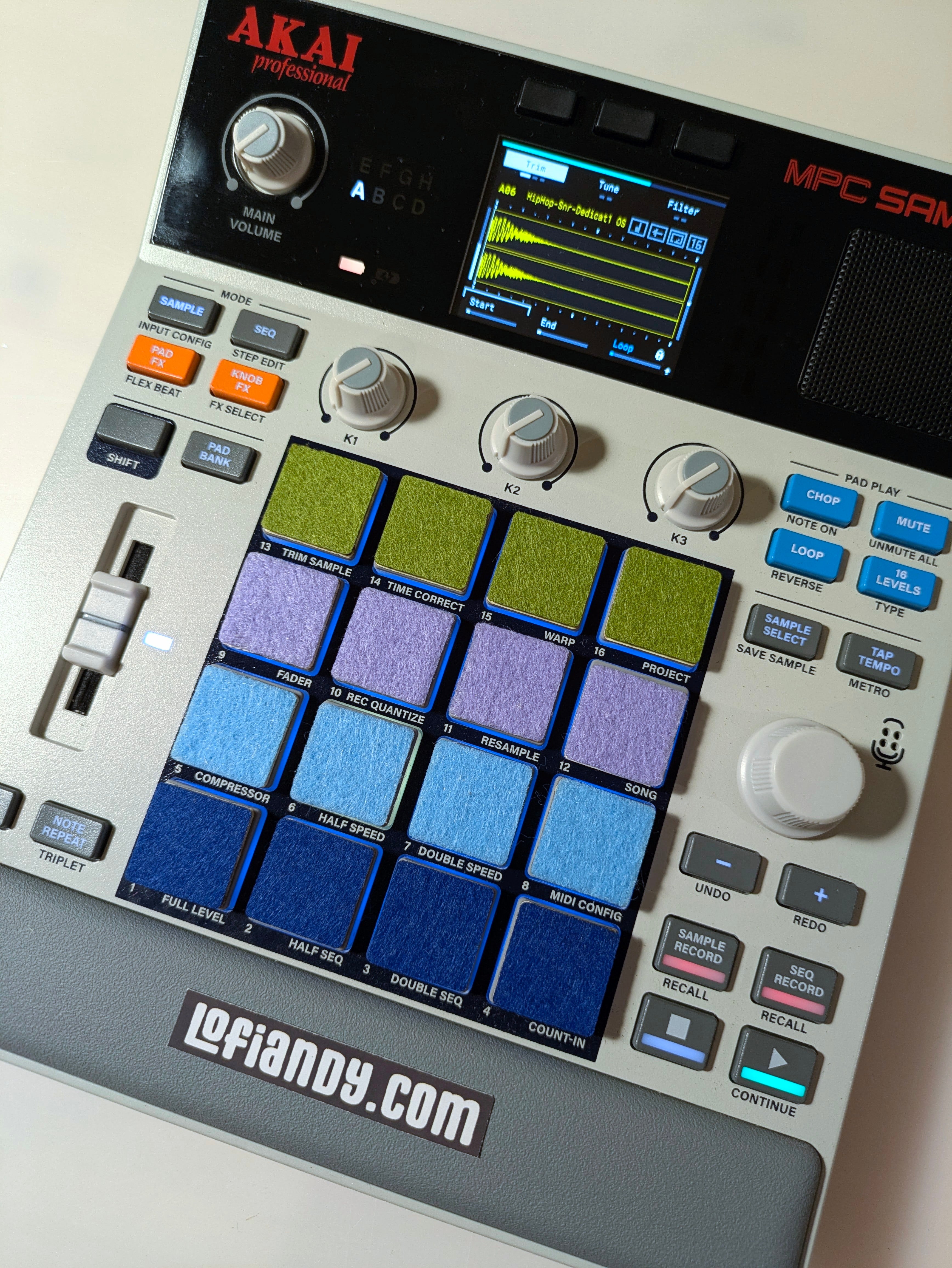 MPC Sample Colored  Felt Pads