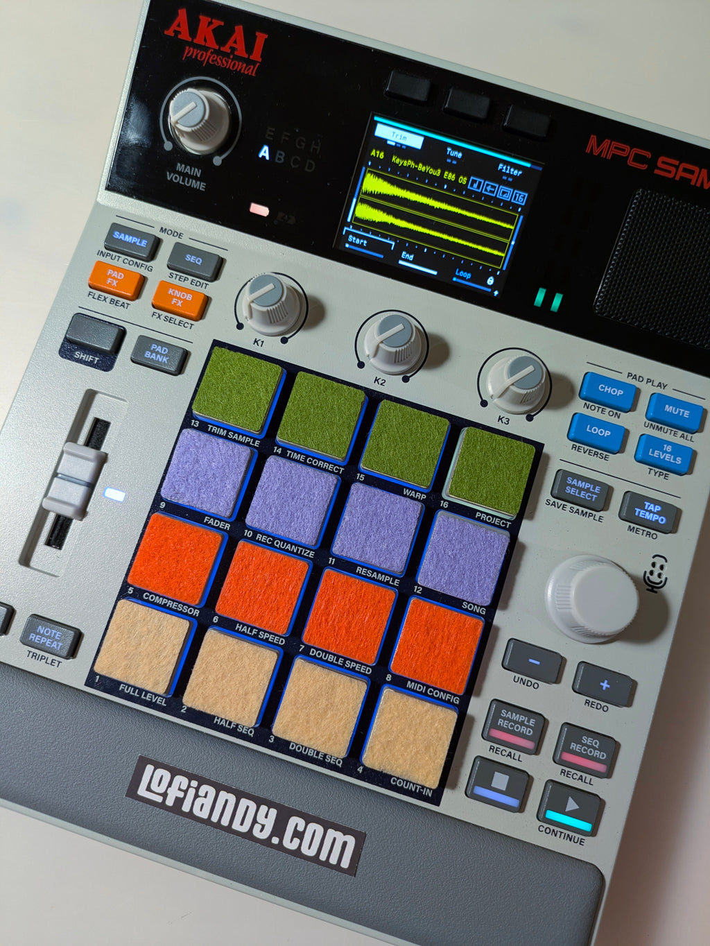 MPC Sample Colored  Felt Pads