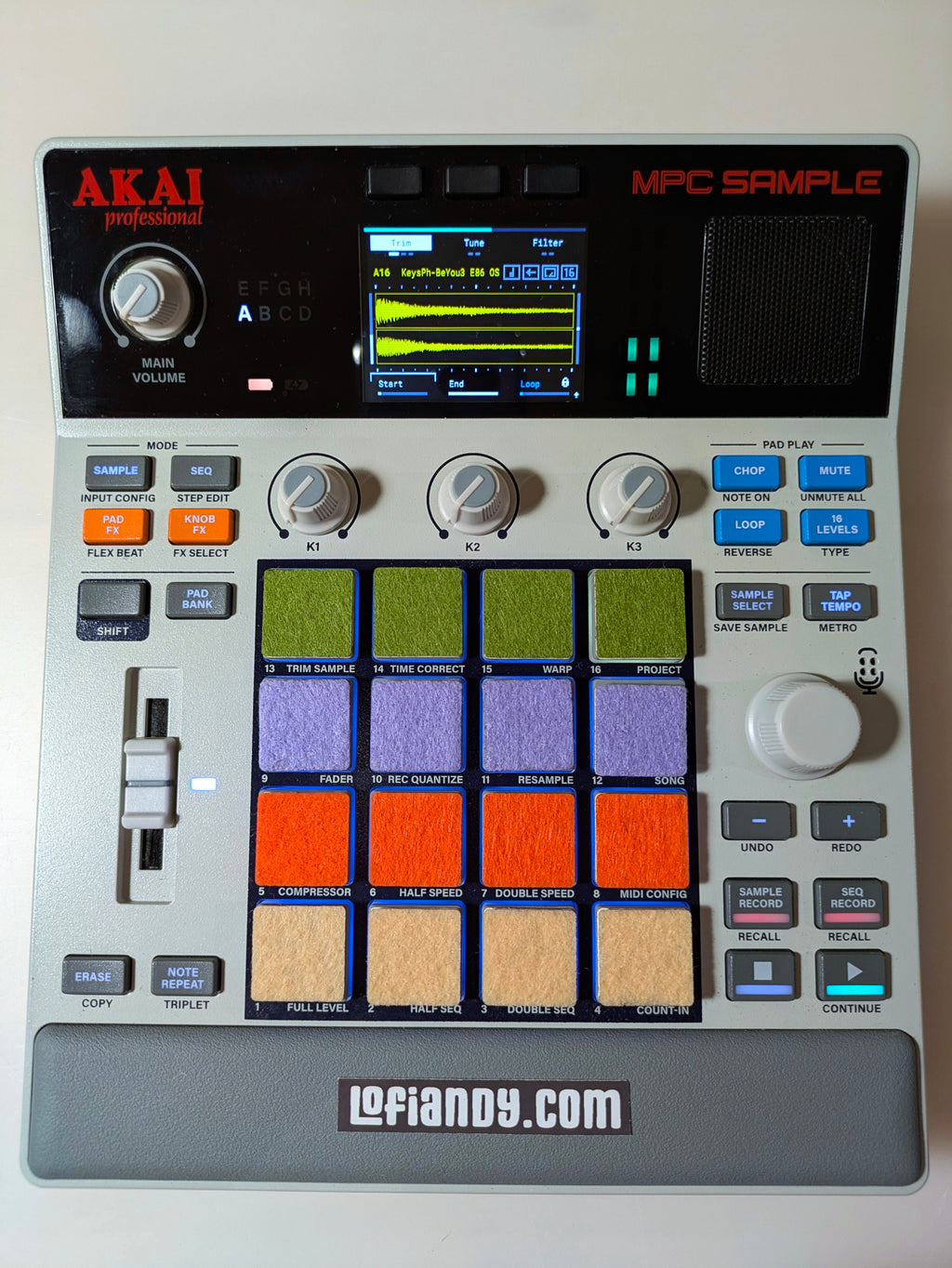 MPC Sample Colored  Felt Pads