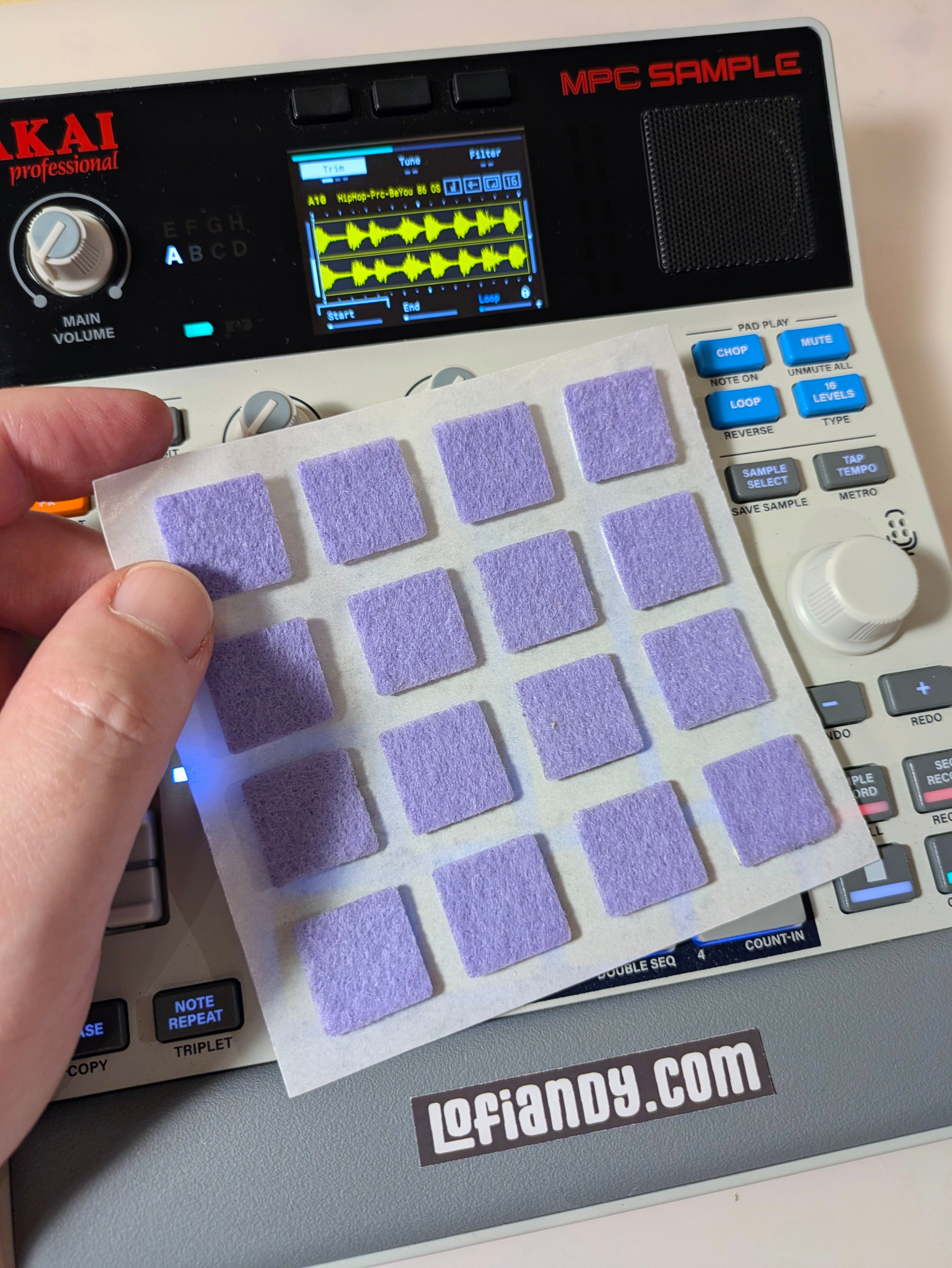 MPC Sample Colored  Felt Pads