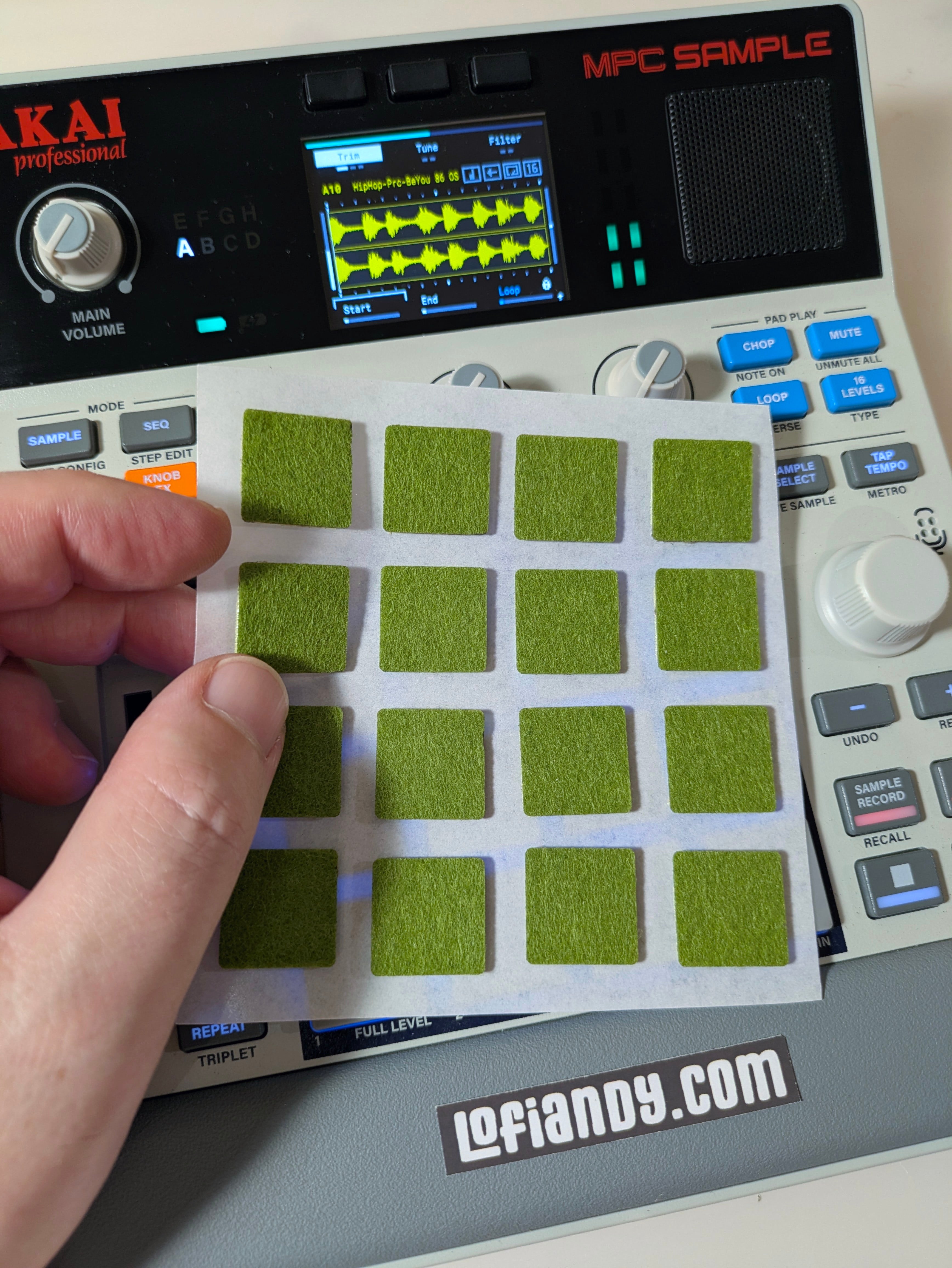 MPC Sample Colored  Felt Pads