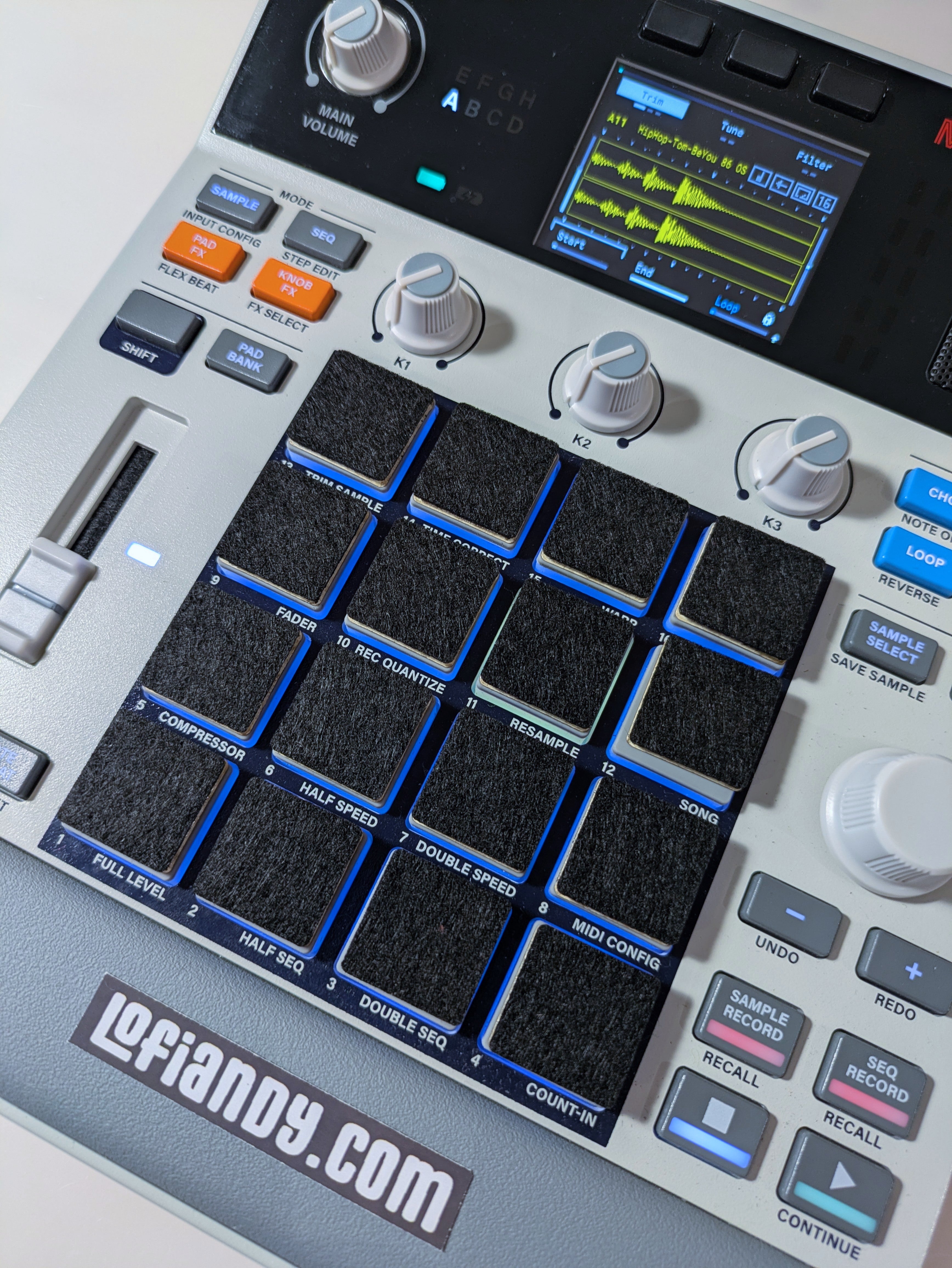 MPC Sample Colored Felt Pads - Lofi Andy