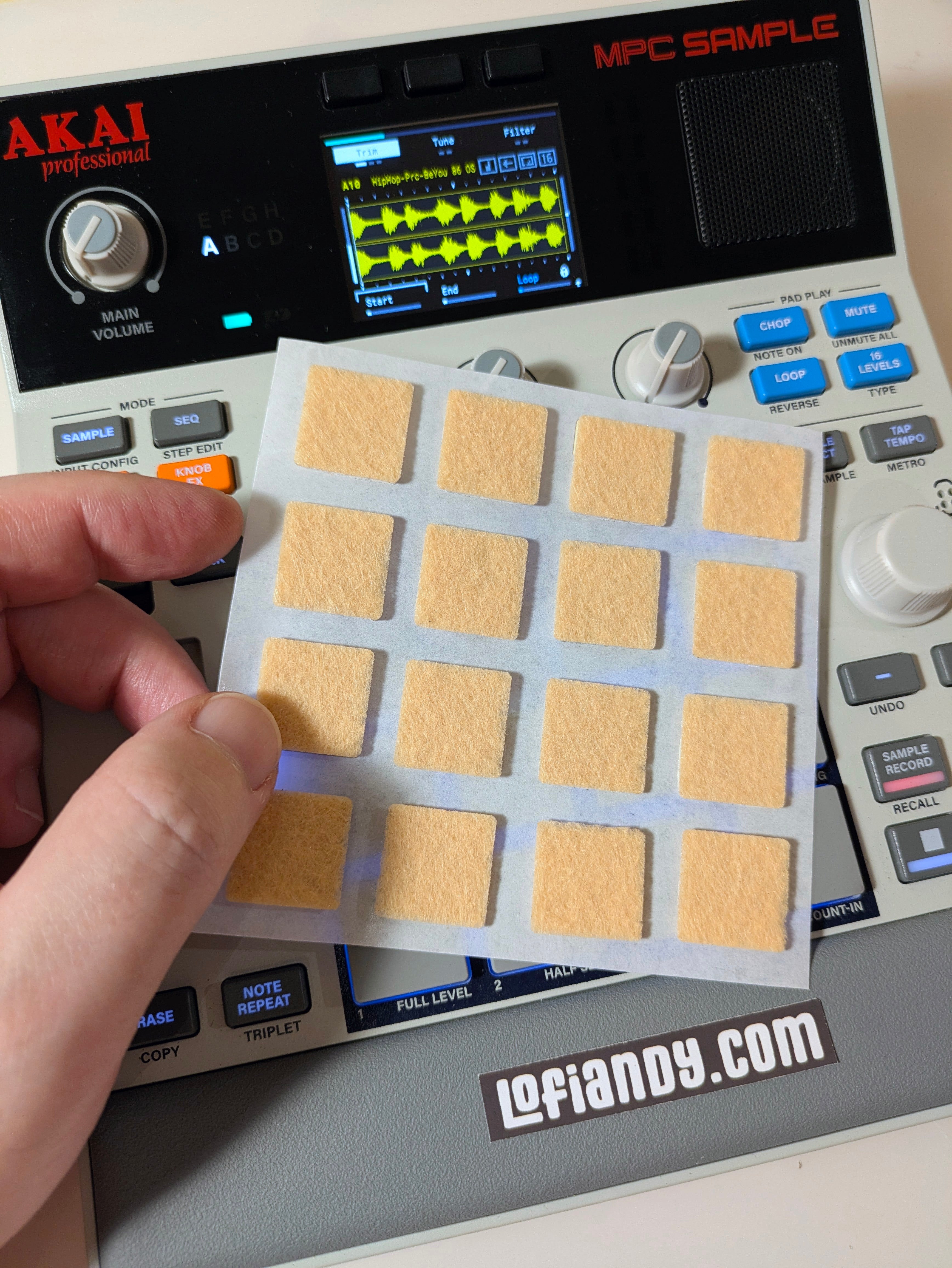MPC Sample Colored  Felt Pads