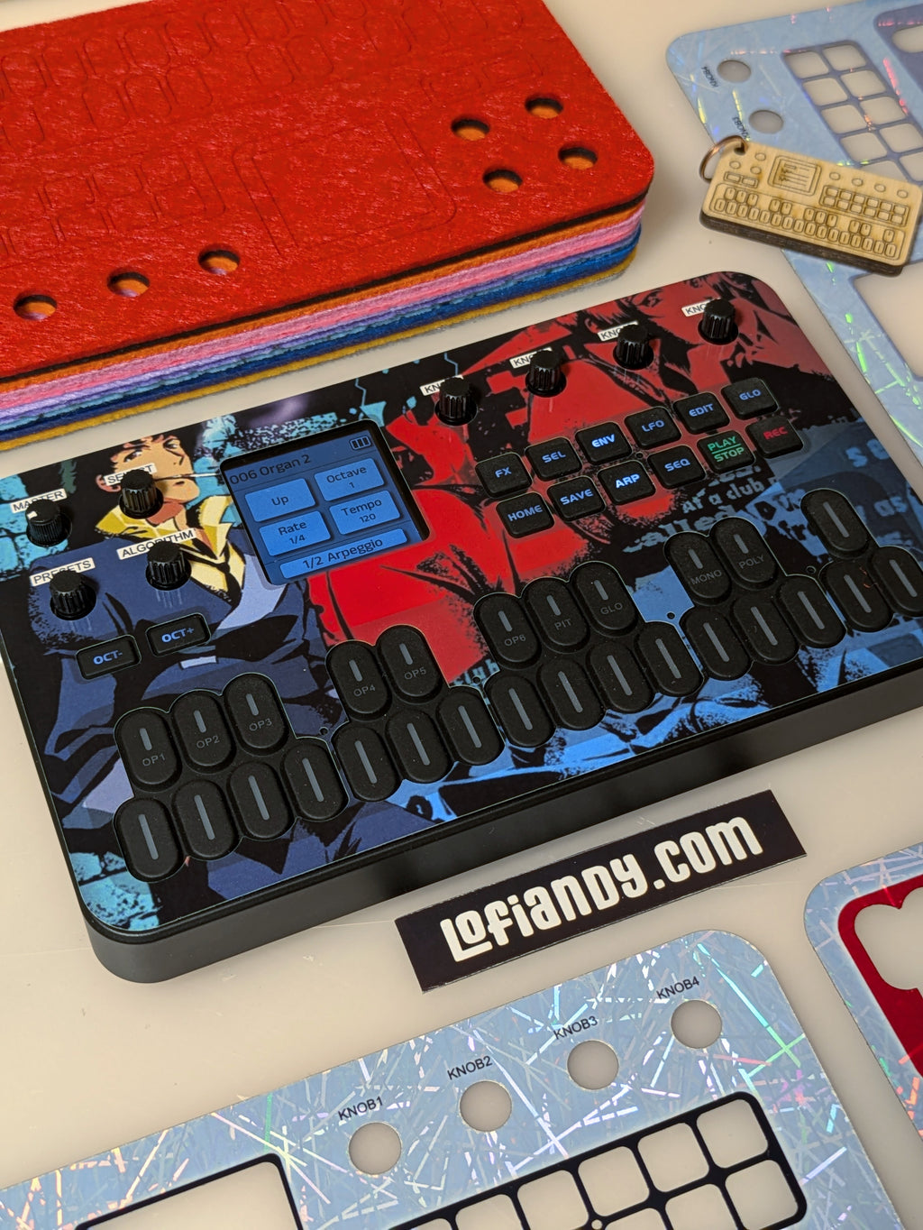 Discounted Skin Set and Free Felt Dust Cover for M-VAVE FM-1 - Lofi Andy