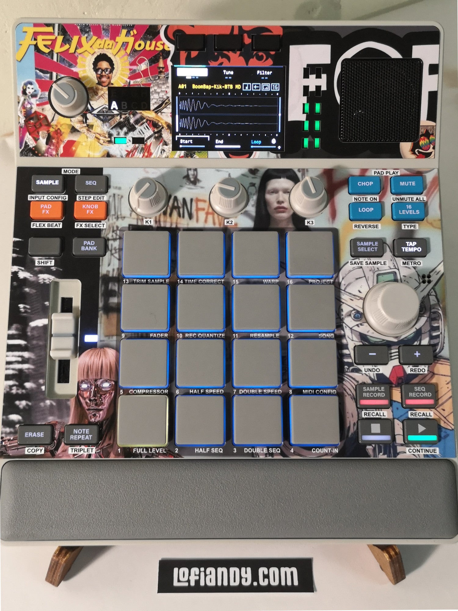 MPC Sample Custom Skin - Lofi Andy