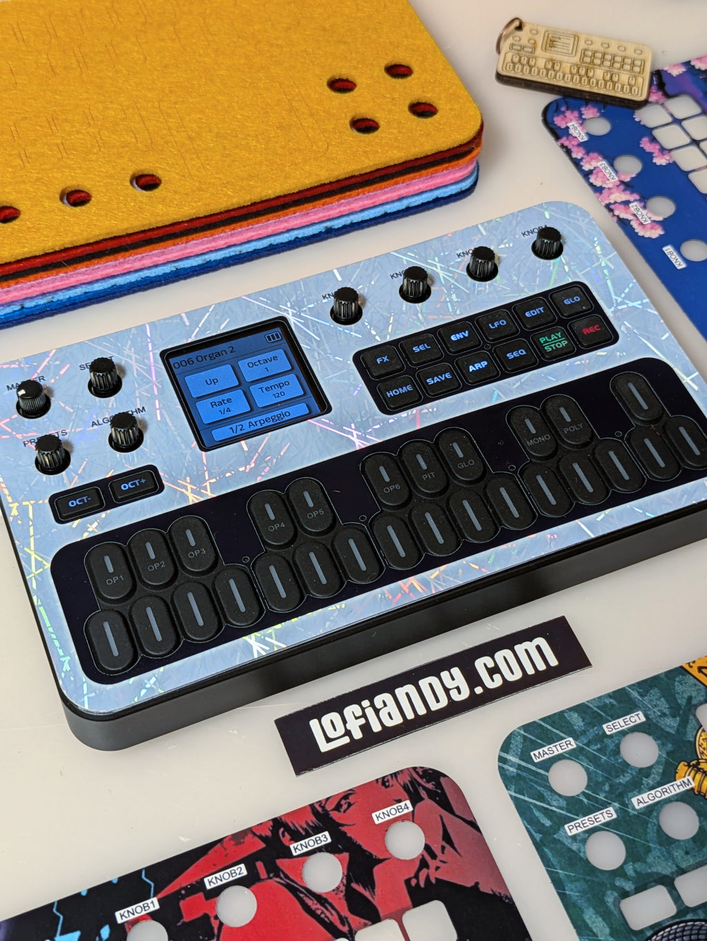 Discounted Skin Set and Free Felt Dust Cover for M-VAVE FM-1 - Lofi Andy