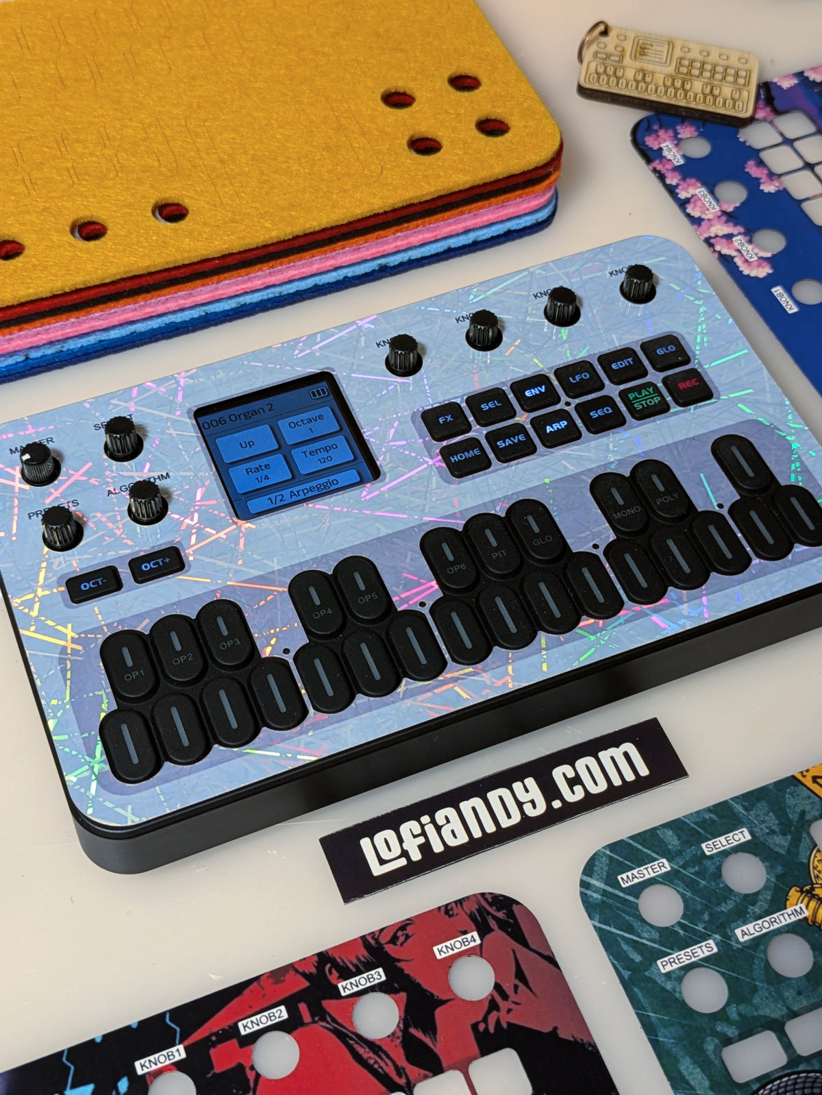 Discounted Skin Set and Free Felt Dust Cover for M-VAVE FM-1 - Lofi Andy