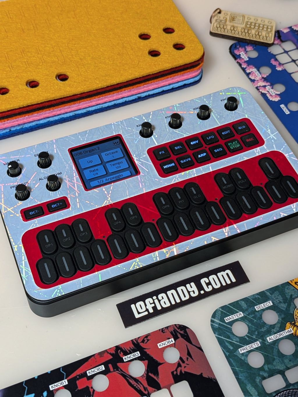 Discounted Skin Set and Free Felt Dust Cover for M-VAVE FM-1 - Lofi Andy