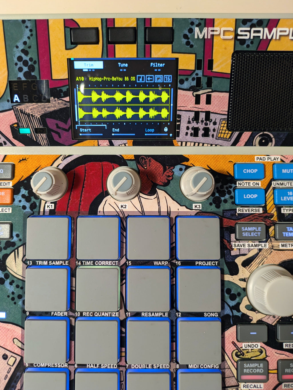 J Dilla Beats - AKAI MPC Sample Skin - Lofi Andy