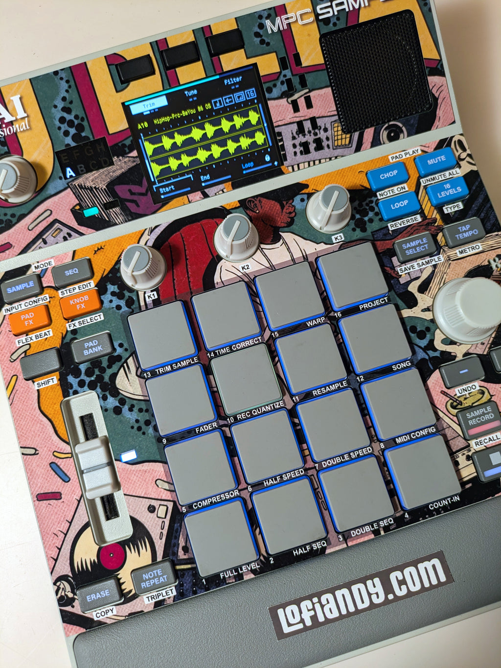 J Dilla Beats - AKAI MPC Sample Skin - Lofi Andy