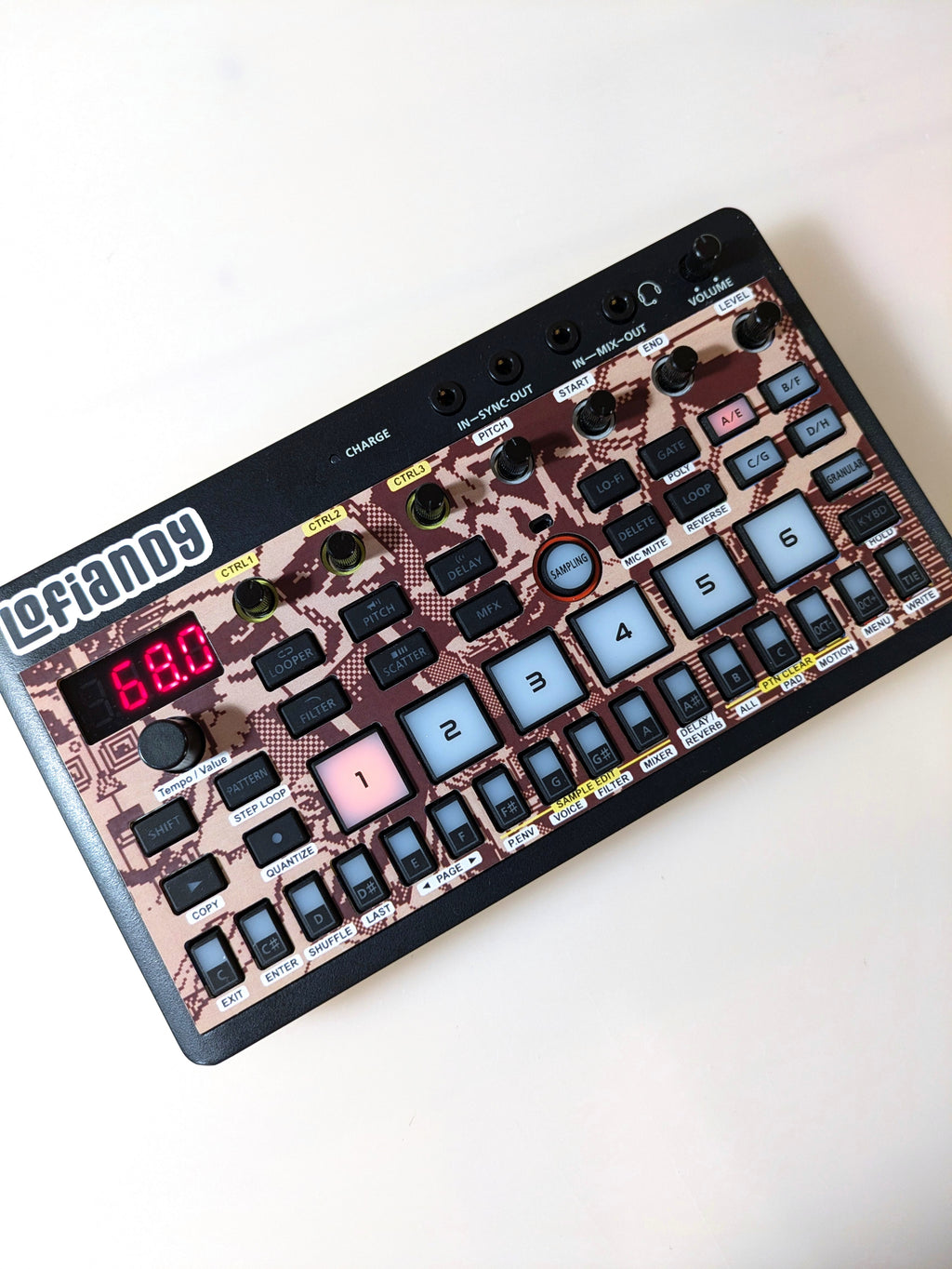 MF DOOM Pixel Art - Roland P-6 Skin - Lofi Andy