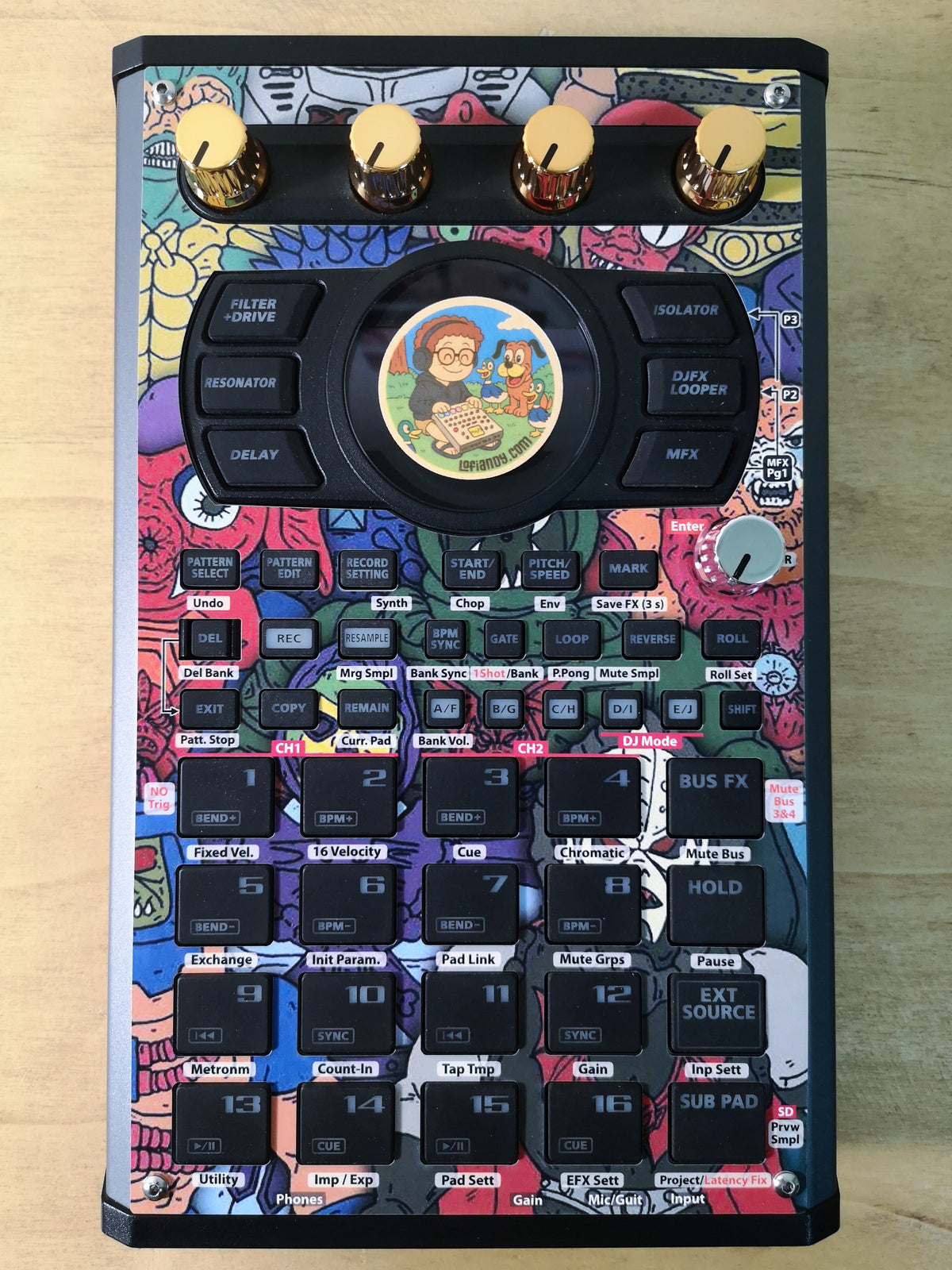 MOTU - Roland SP-404 MKII Skin - Lofi Andy