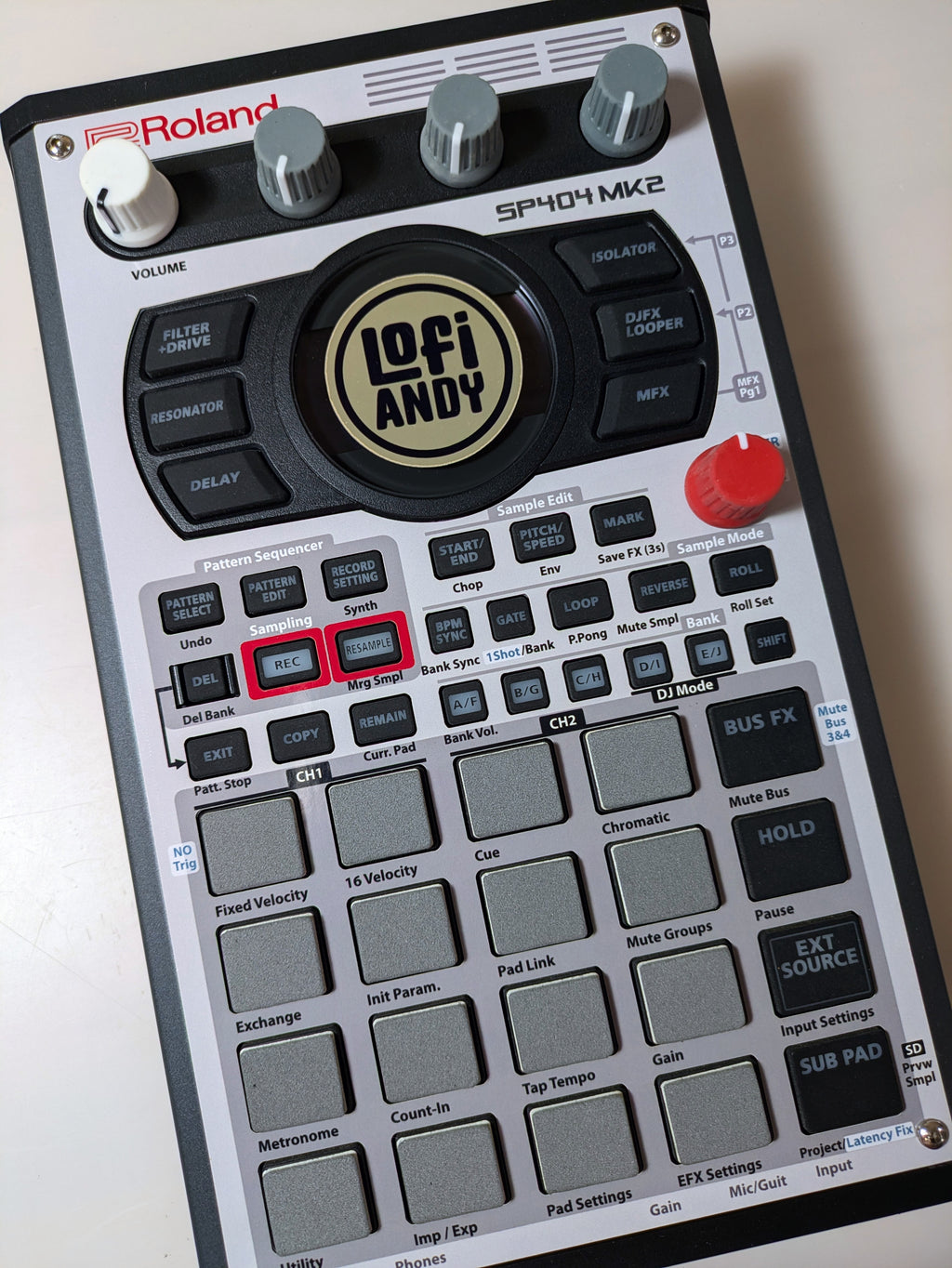 MPC-3000 Tribute - Roland SP-404 MKII Skin