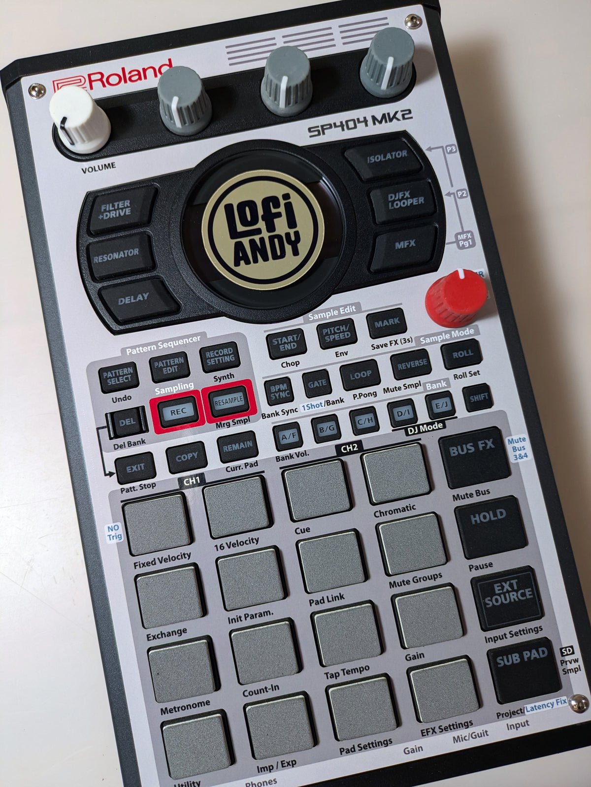 MPC-3000 Tribute - Roland SP-404 MKII Skin