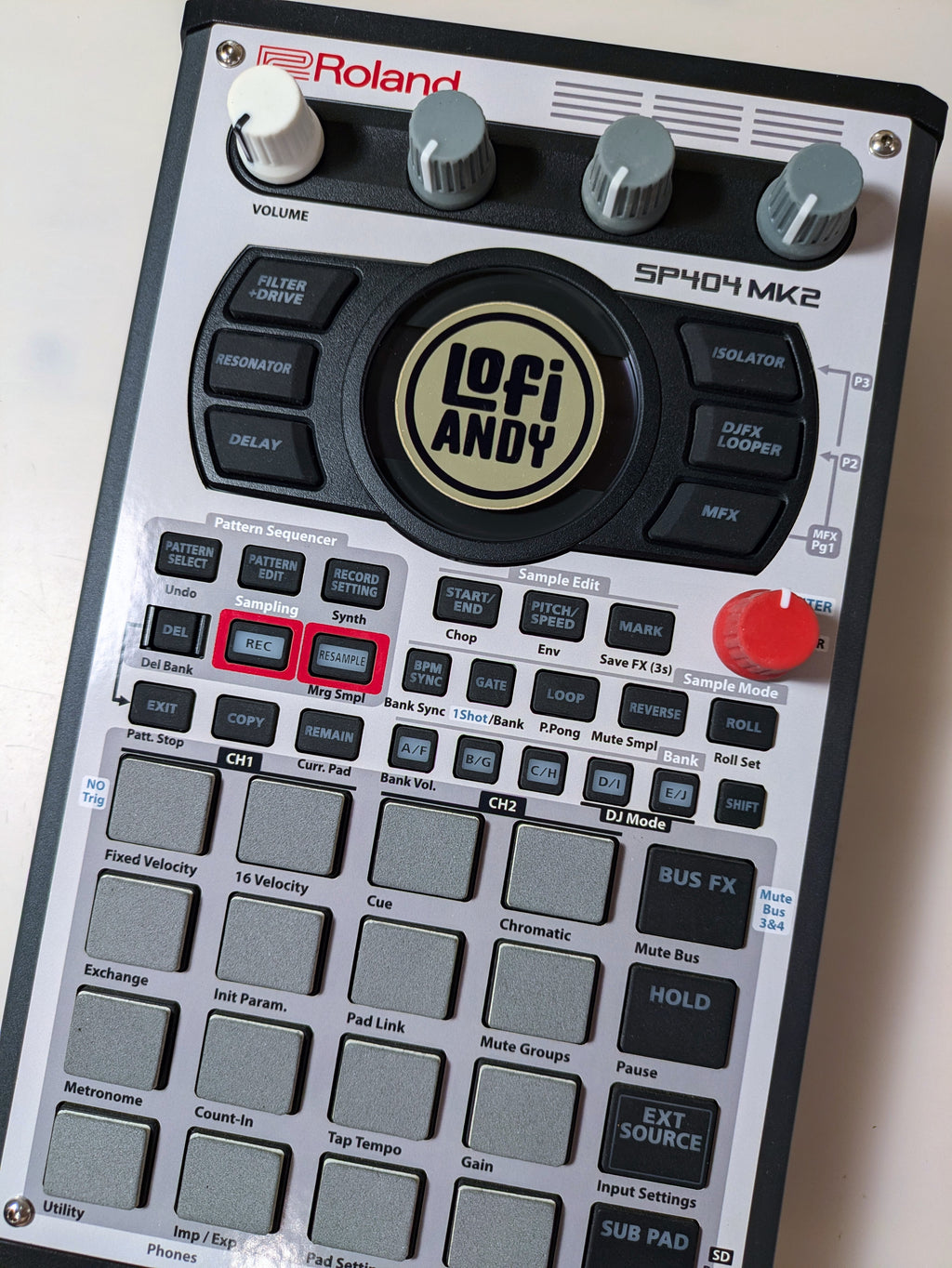 MPC-3000 Tribute - Roland SP-404 MKII Skin