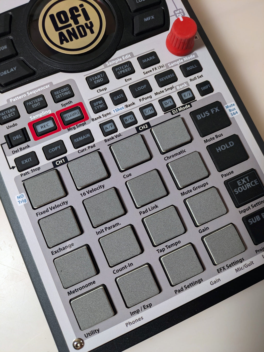 MPC-3000 Tribute - Roland SP-404 MKII Skin