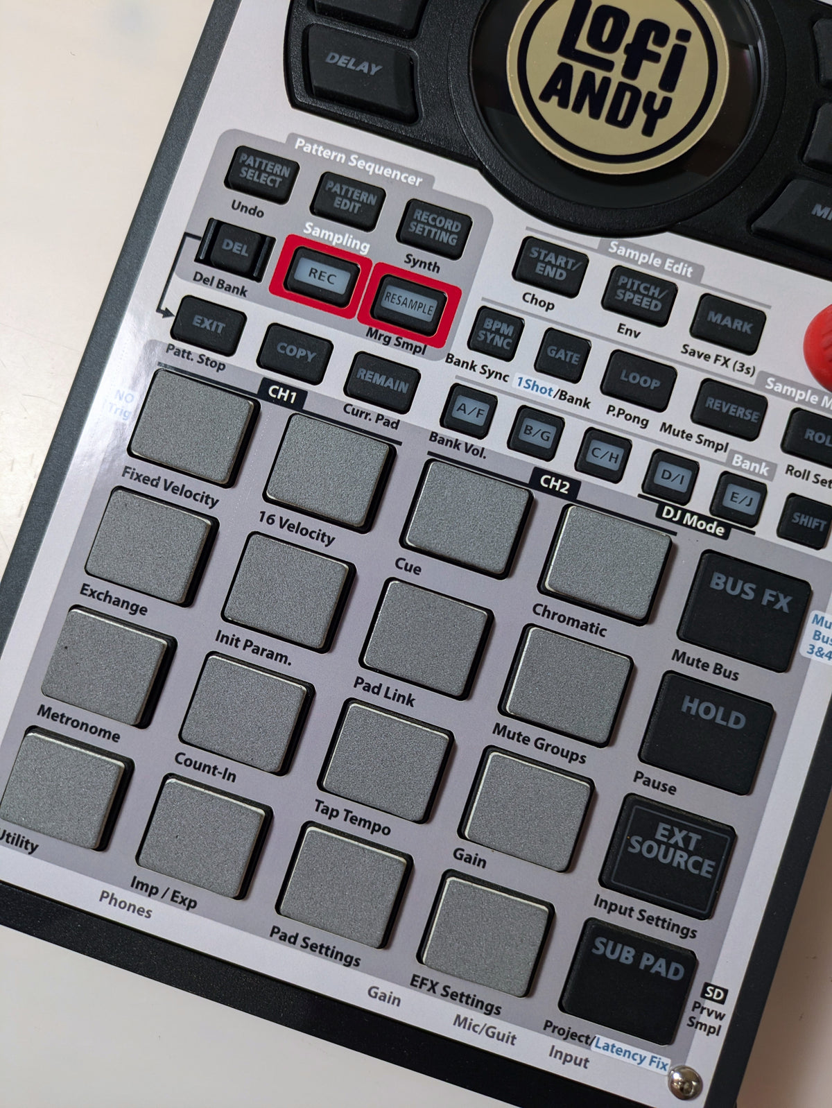 MPC-3000 Tribute - Roland SP-404 MKII Skin