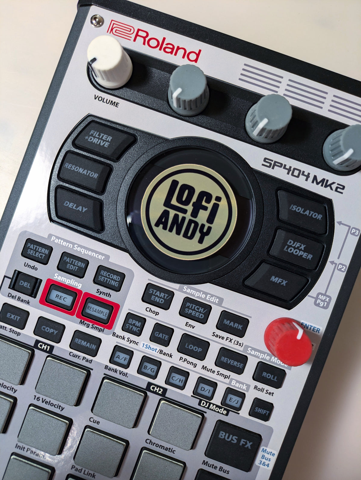 MPC-3000 Tribute - Roland SP-404 MKII Skin