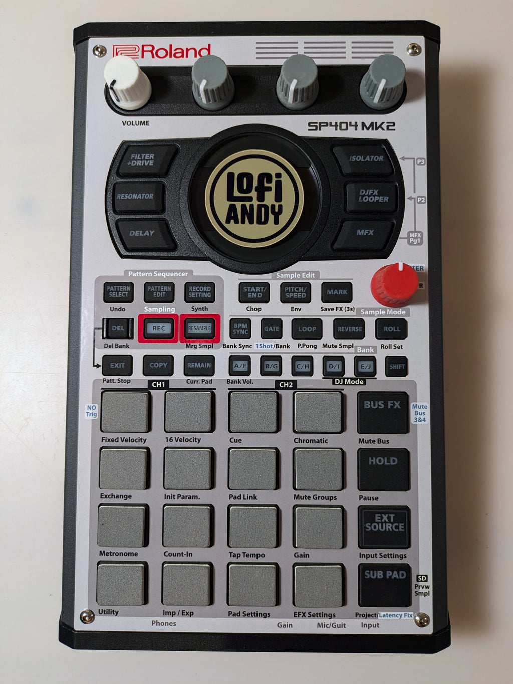 MPC-3000 Tribute - Roland SP-404 MKII Skin
