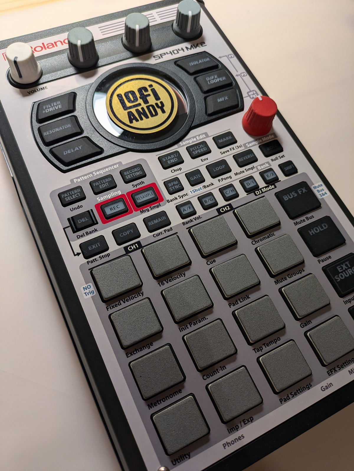 MPC-3000 Tribute - Roland SP-404 MKII Skin