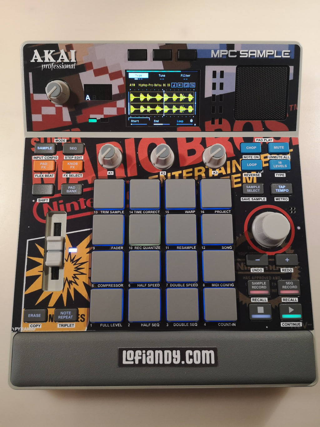 NES Super Mario Bros - AKAI MPC Sample Skin