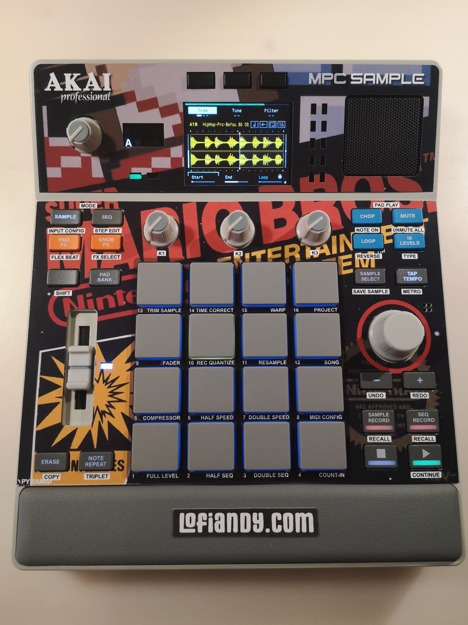 NES Super Mario Bros - AKAI MPC Sample Skin