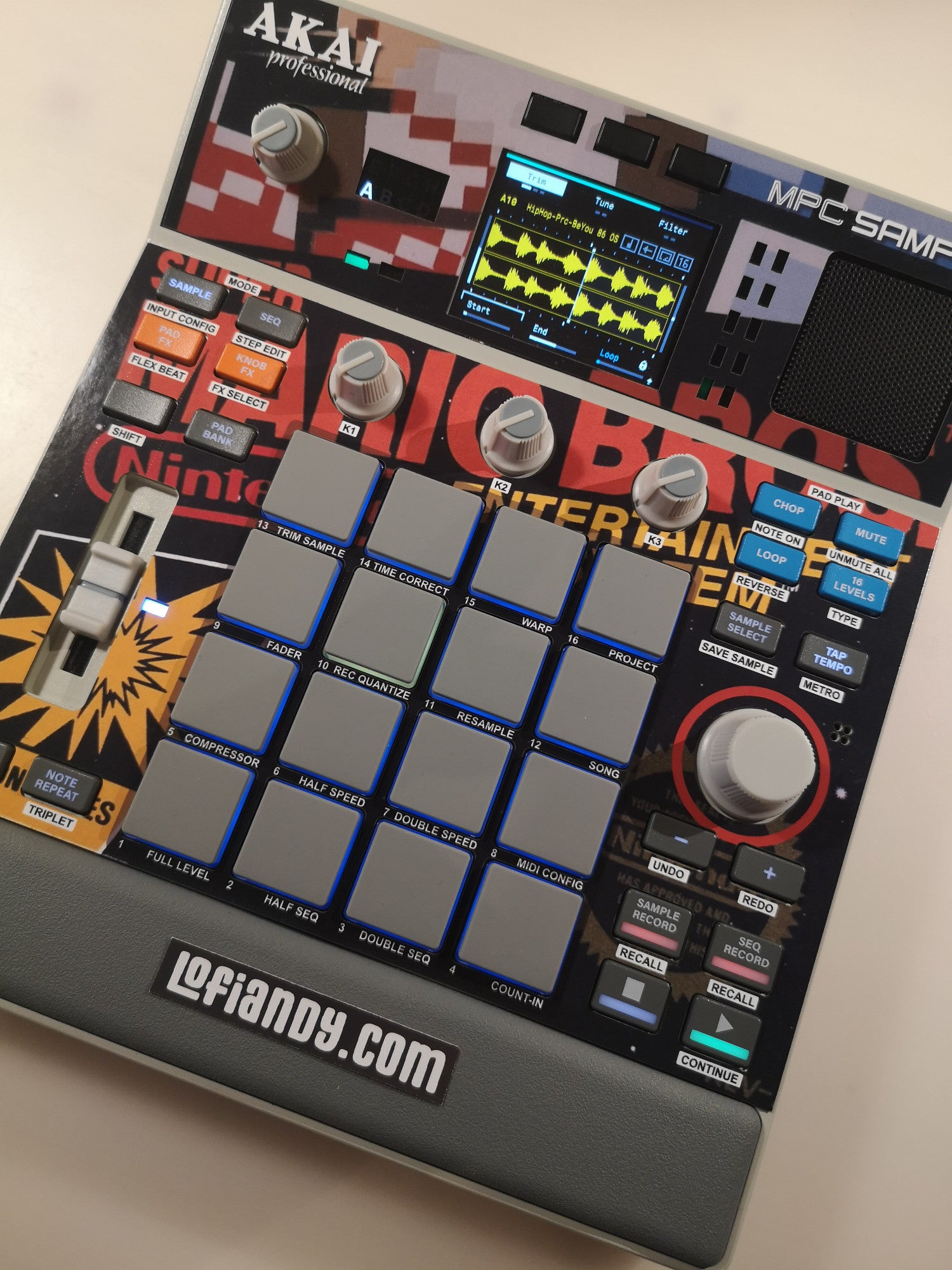 NES Super Mario Bros - AKAI MPC Sample Skin