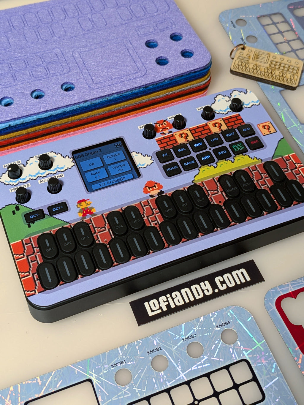 Discounted Skin Set and Free Felt Dust Cover for M-VAVE FM-1 - Lofi Andy