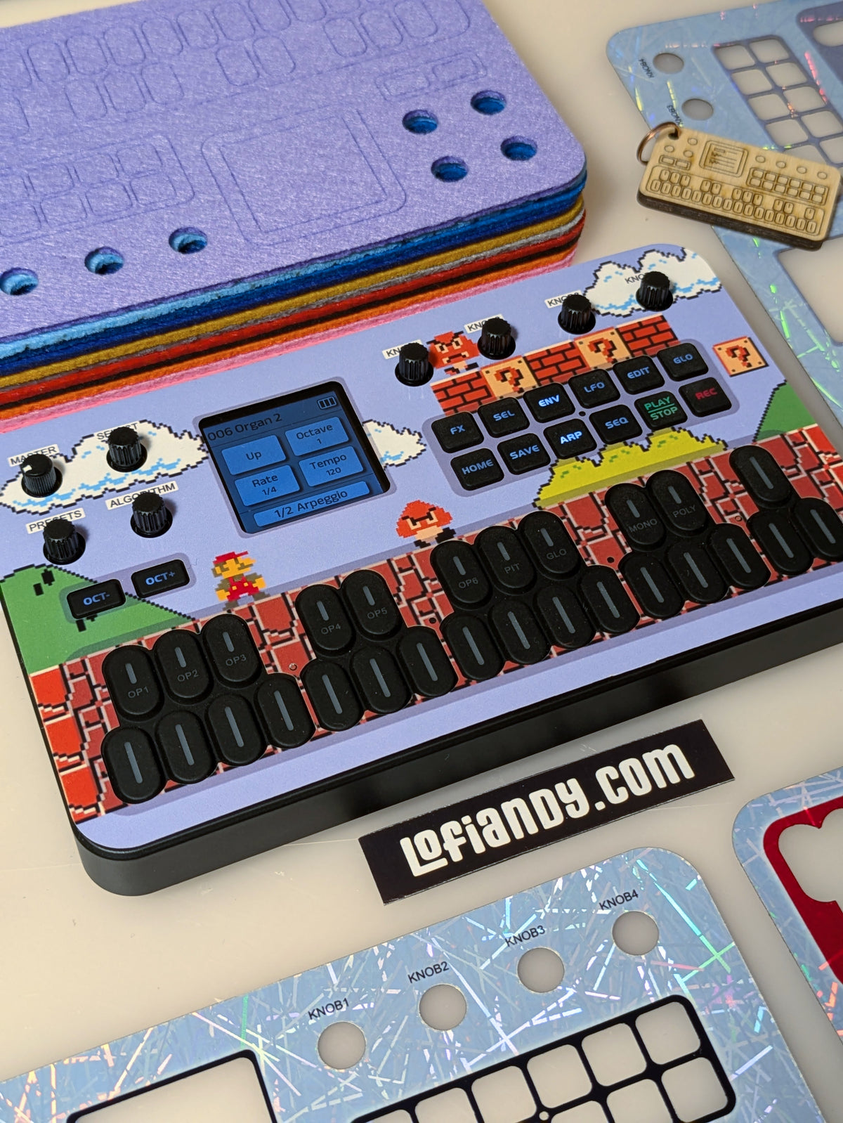 Discounted Skin Set and Free Felt Dust Cover for M-VAVE FM-1 - Lofi Andy