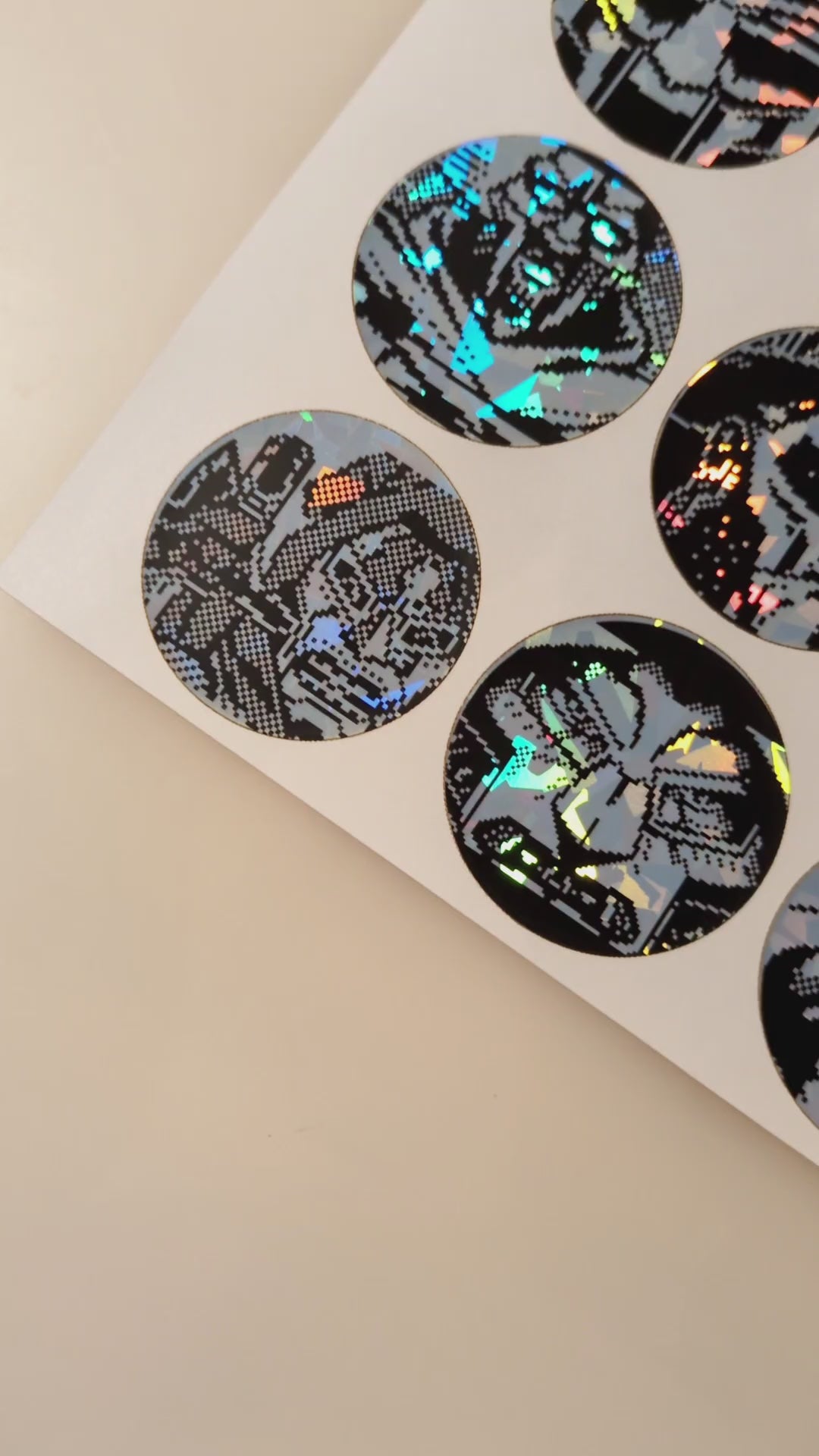 MF DOOM Pixel Art - Holographic Sticker Set
