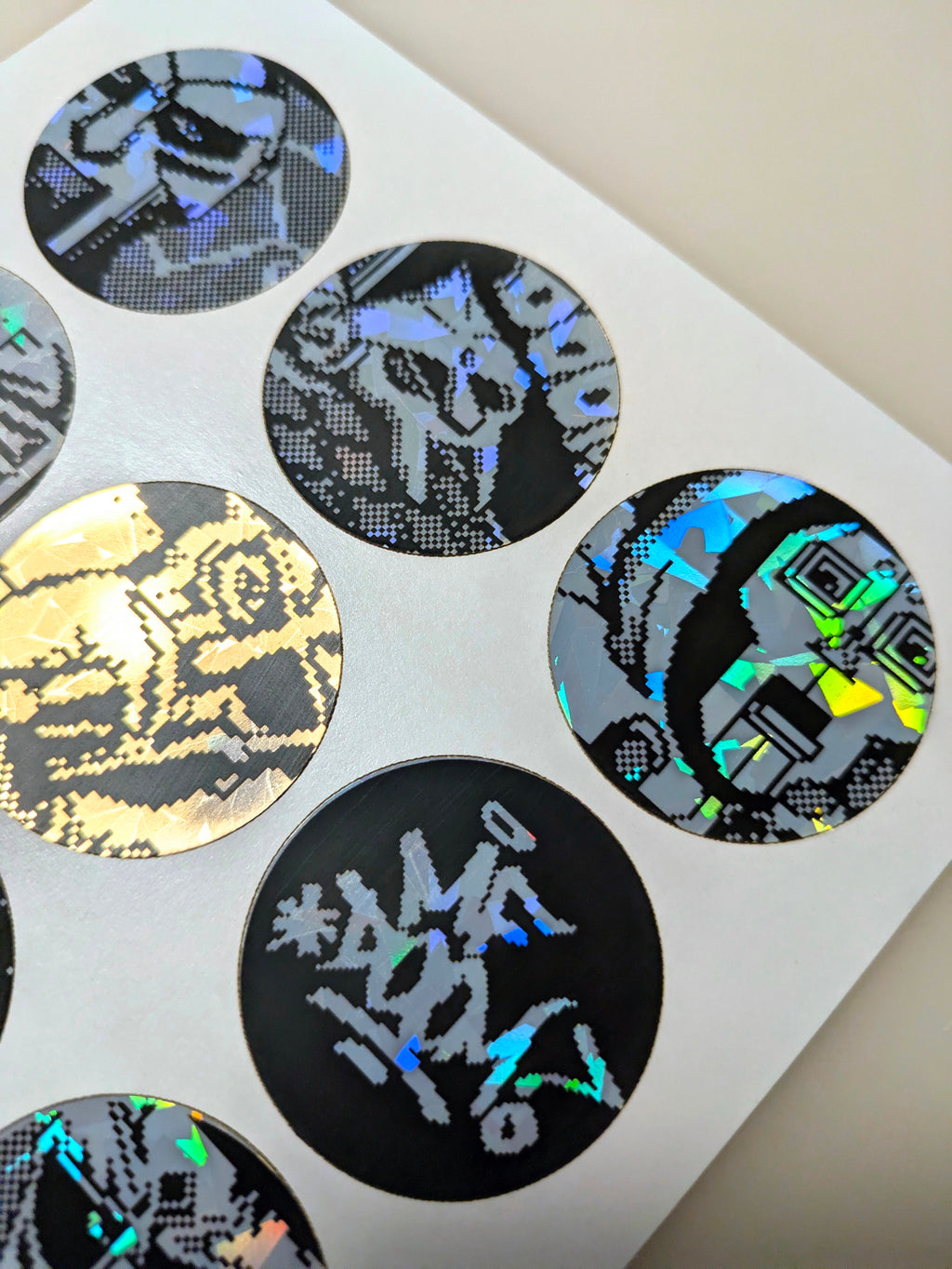 MF DOOM Pixel Art - Holographic Sticker Set