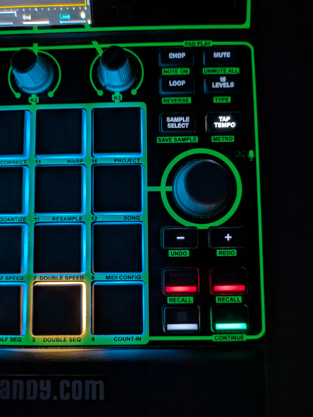 Glow in the Dark - AKAI MPC Sample Skin