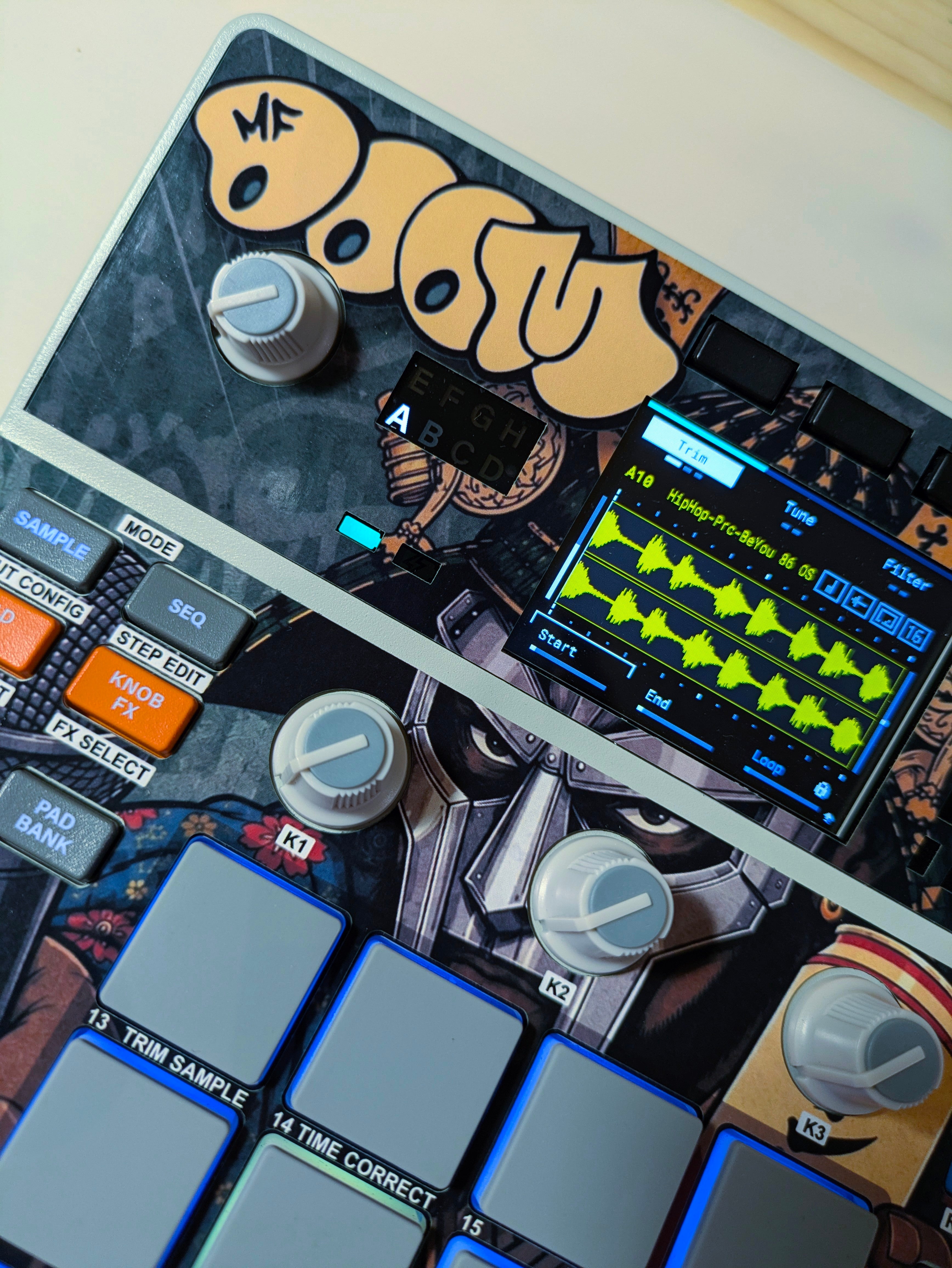 Samurai MF DOOM - AKAI MPC Sample Skin