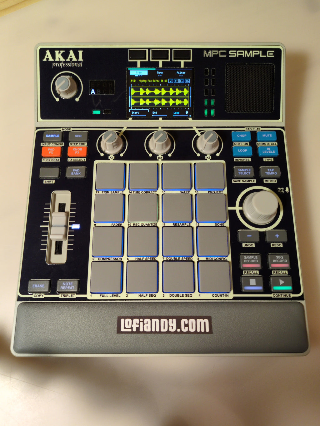 Glow in the Dark - AKAI MPC Sample Skin