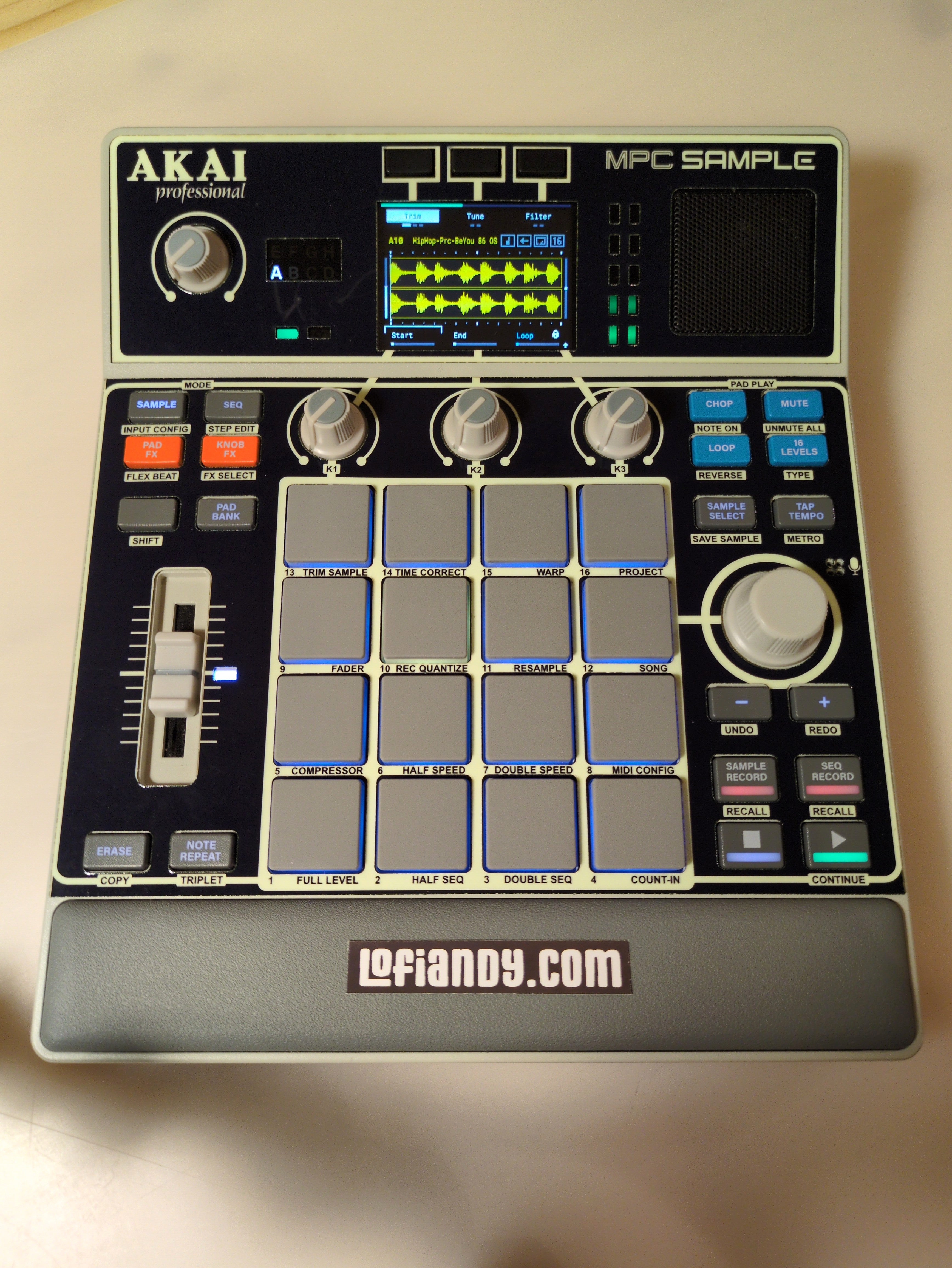 Glow in the Dark - AKAI MPC Sample Skin