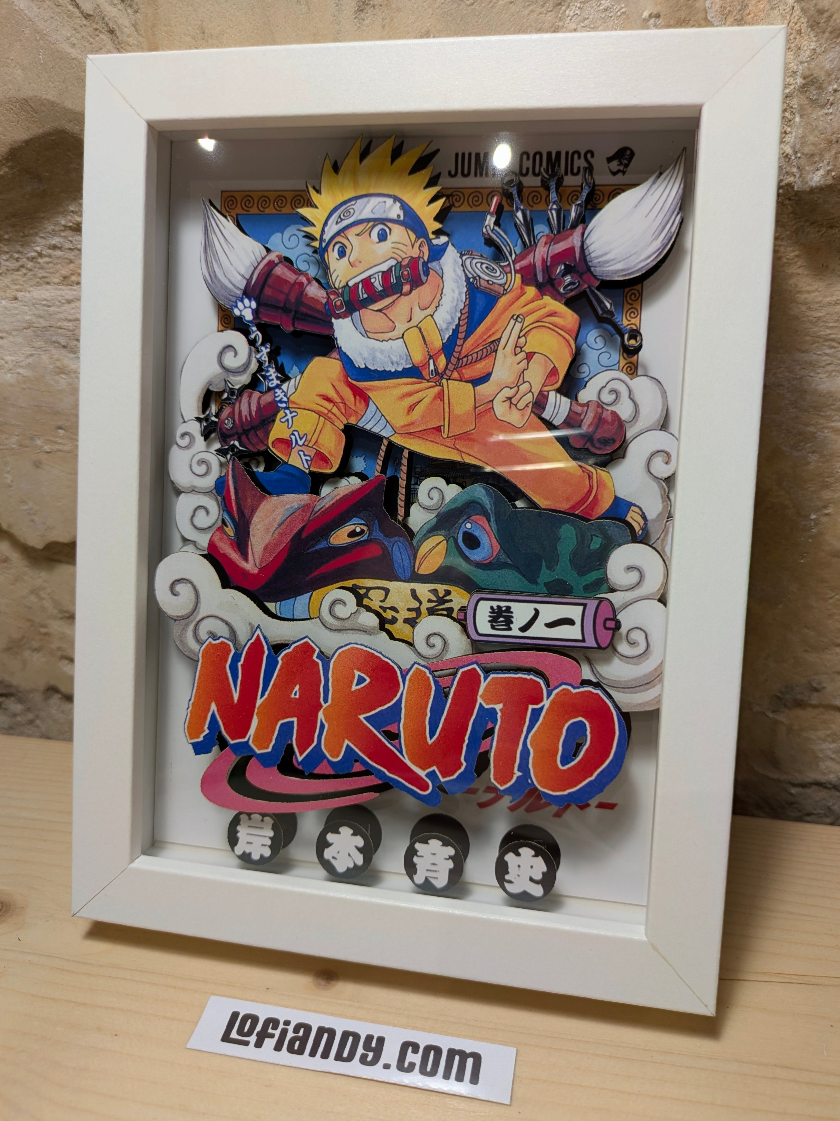 Naruto #1 – Collector's Edition Handmade 6-Layer Shadow Box - LofiAndy Shop