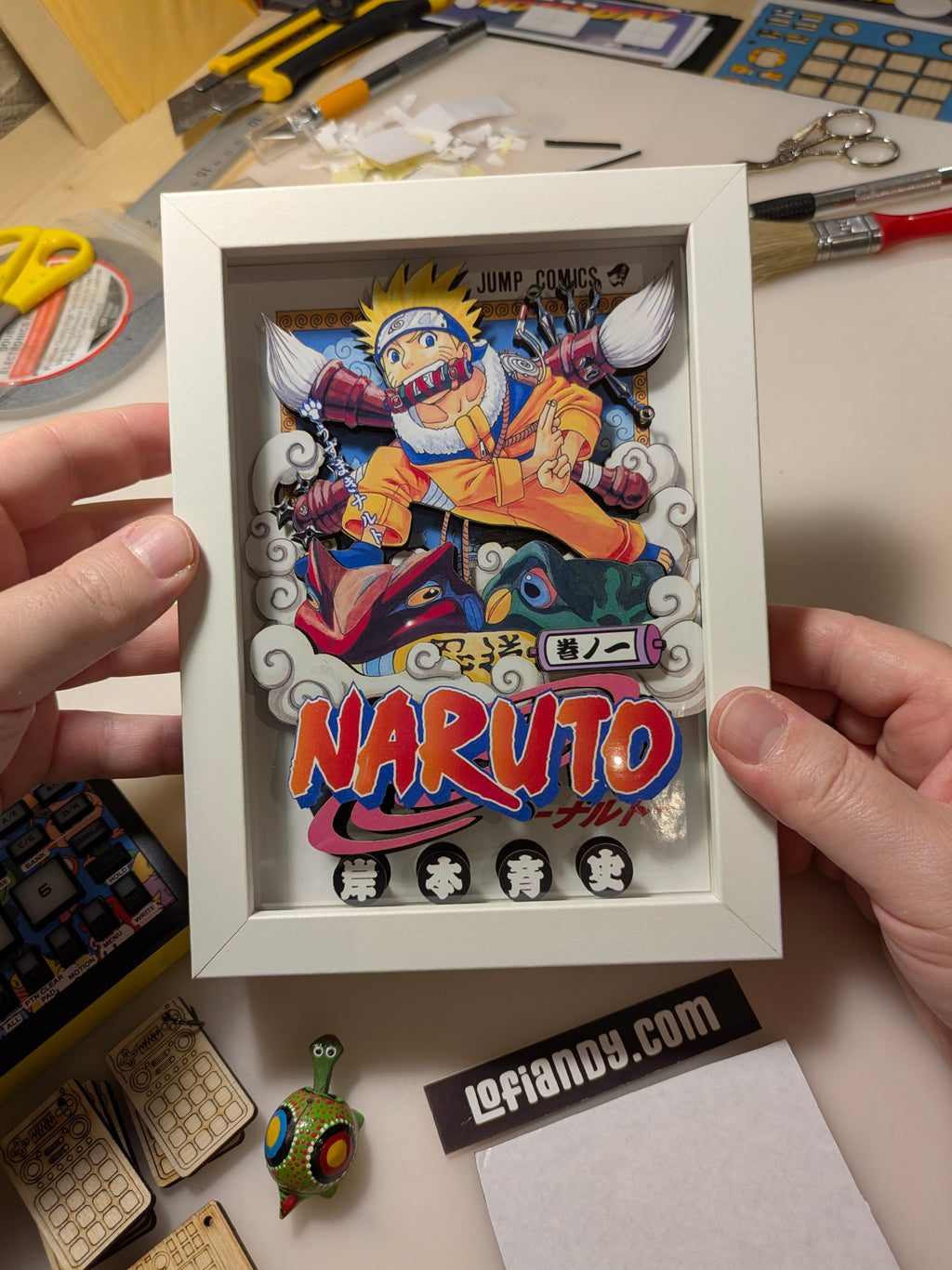 Naruto #1 – Collector's Edition Handmade 6-Layer Shadow Box - LofiAndy Shop